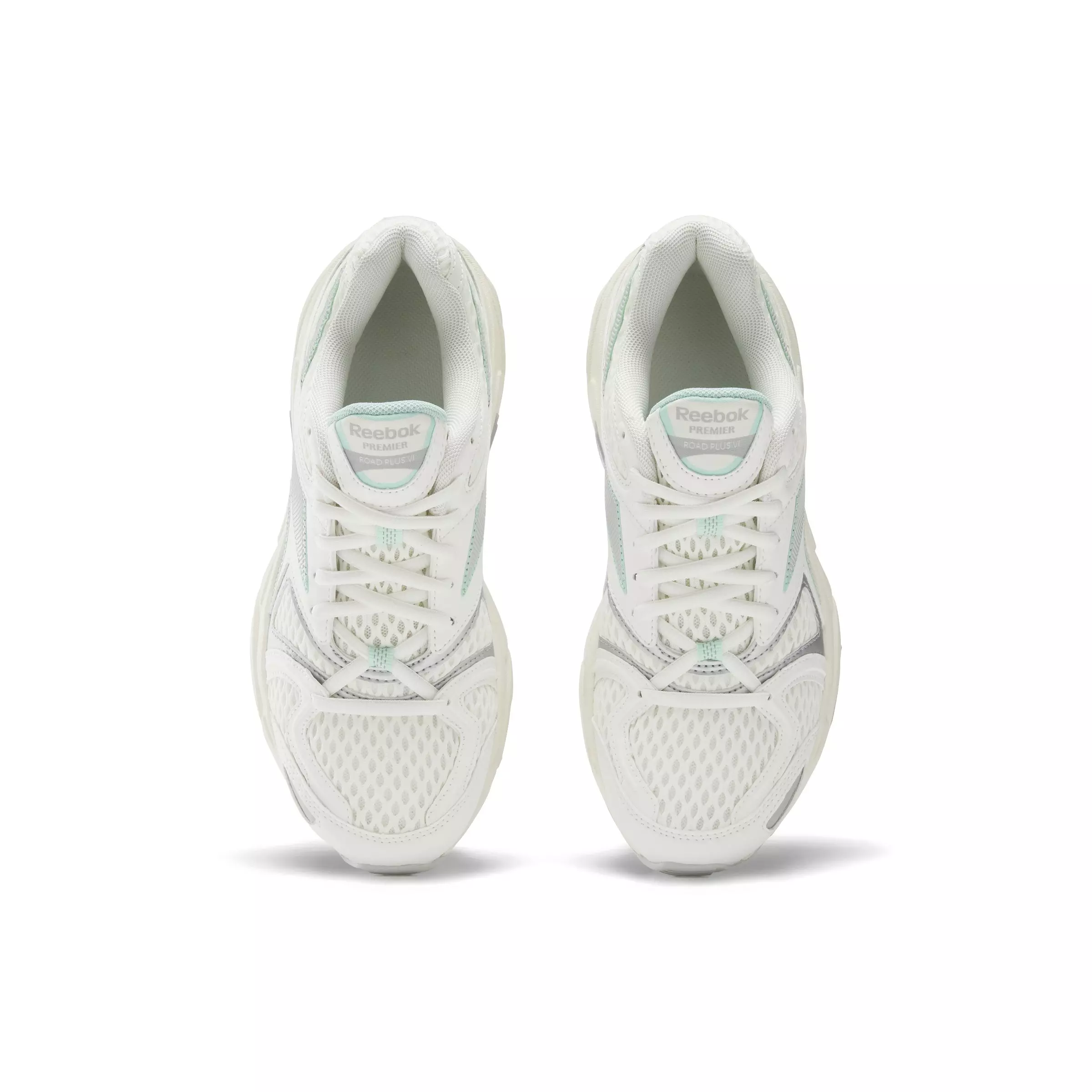 Reebok Premier Road Plus VI "White/Grey/Mint" Women's Running Shoe - WHITE/GREY/MINT
