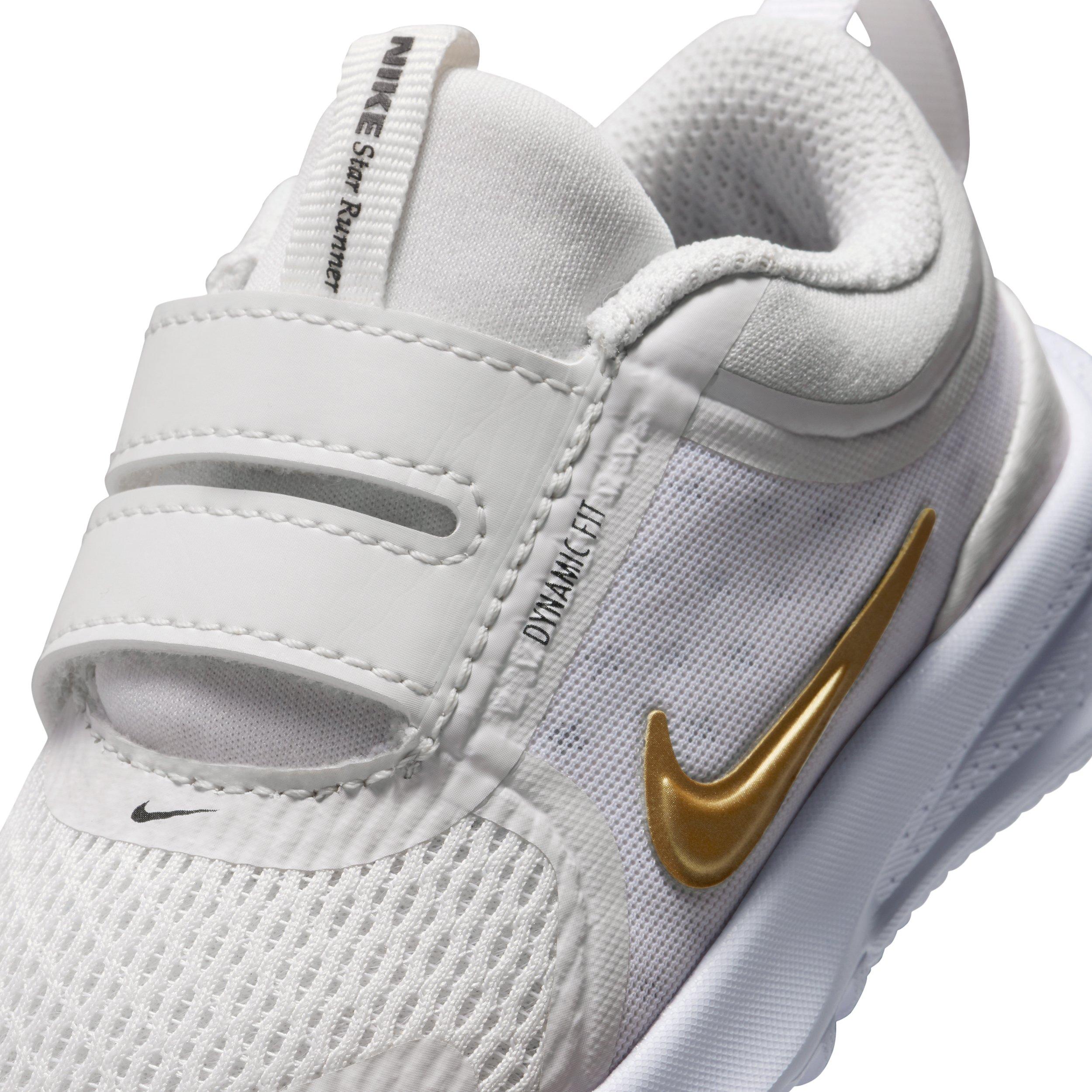 Nike Star Runner 5 Infant Girls' "Platinum Tint/Black/Metallic Gold" Shoe