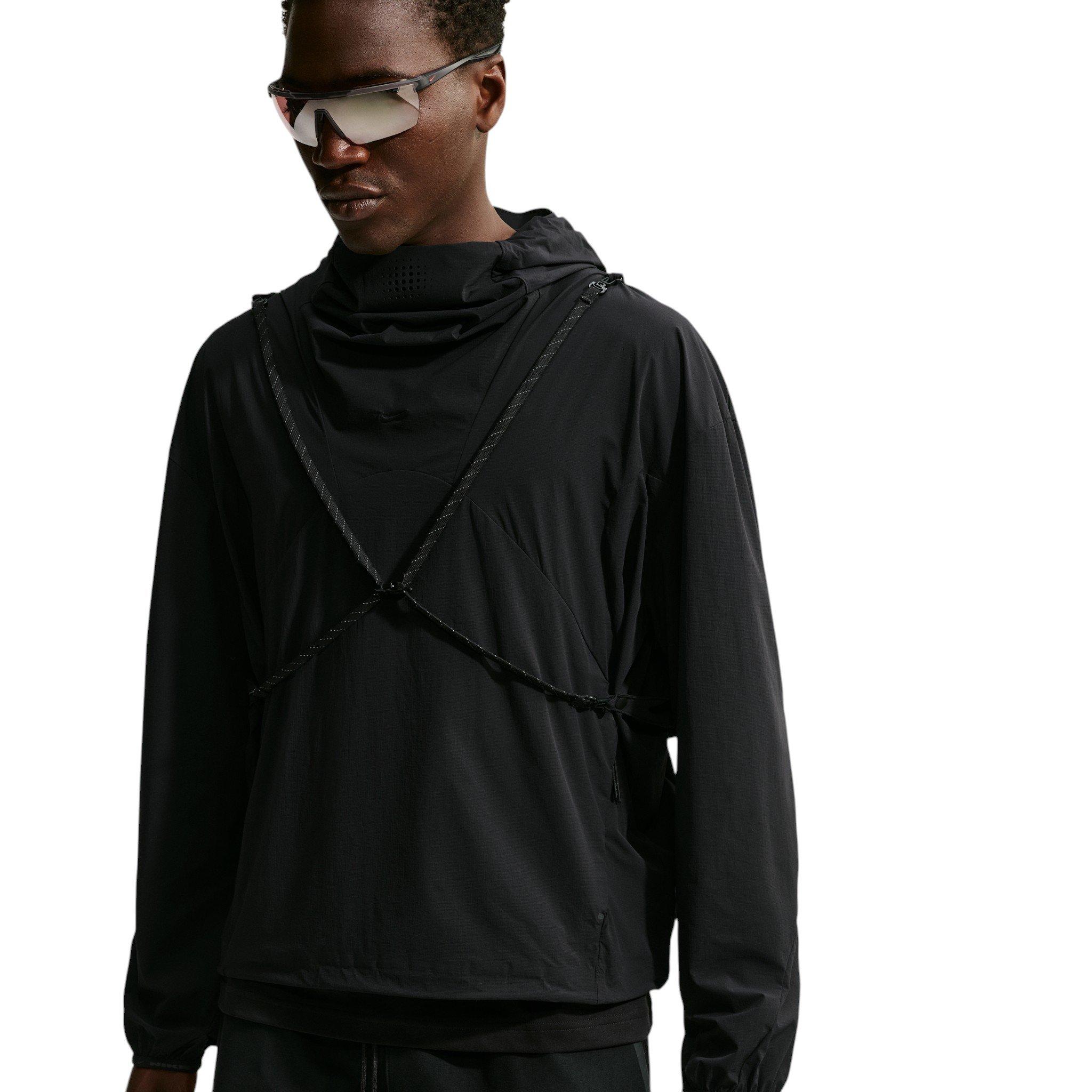 Nike Men's Tech Helios Dri-FIT Convertible Pullover Top - BLACK