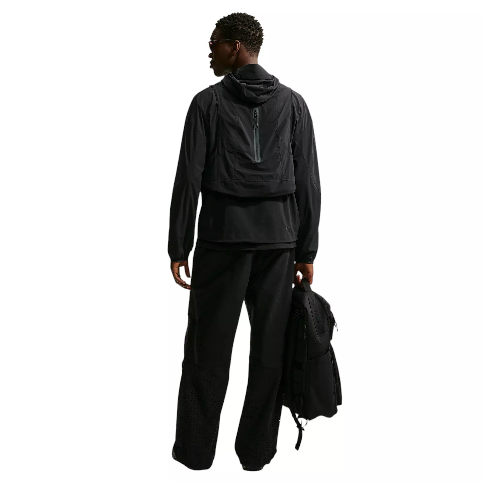 Nike Men's Tech Helios Dri-FIT Convertible Pullover Top - BLACK
