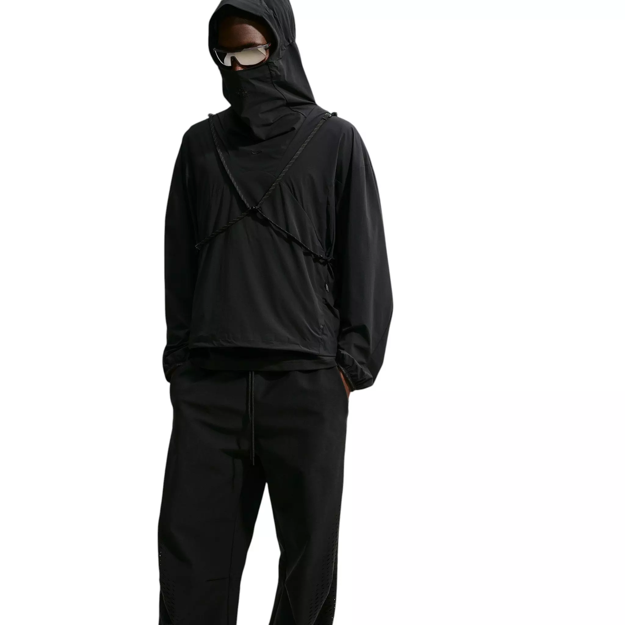 Nike Men's Tech Helios Dri-FIT Convertible Pullover Top - BLACK