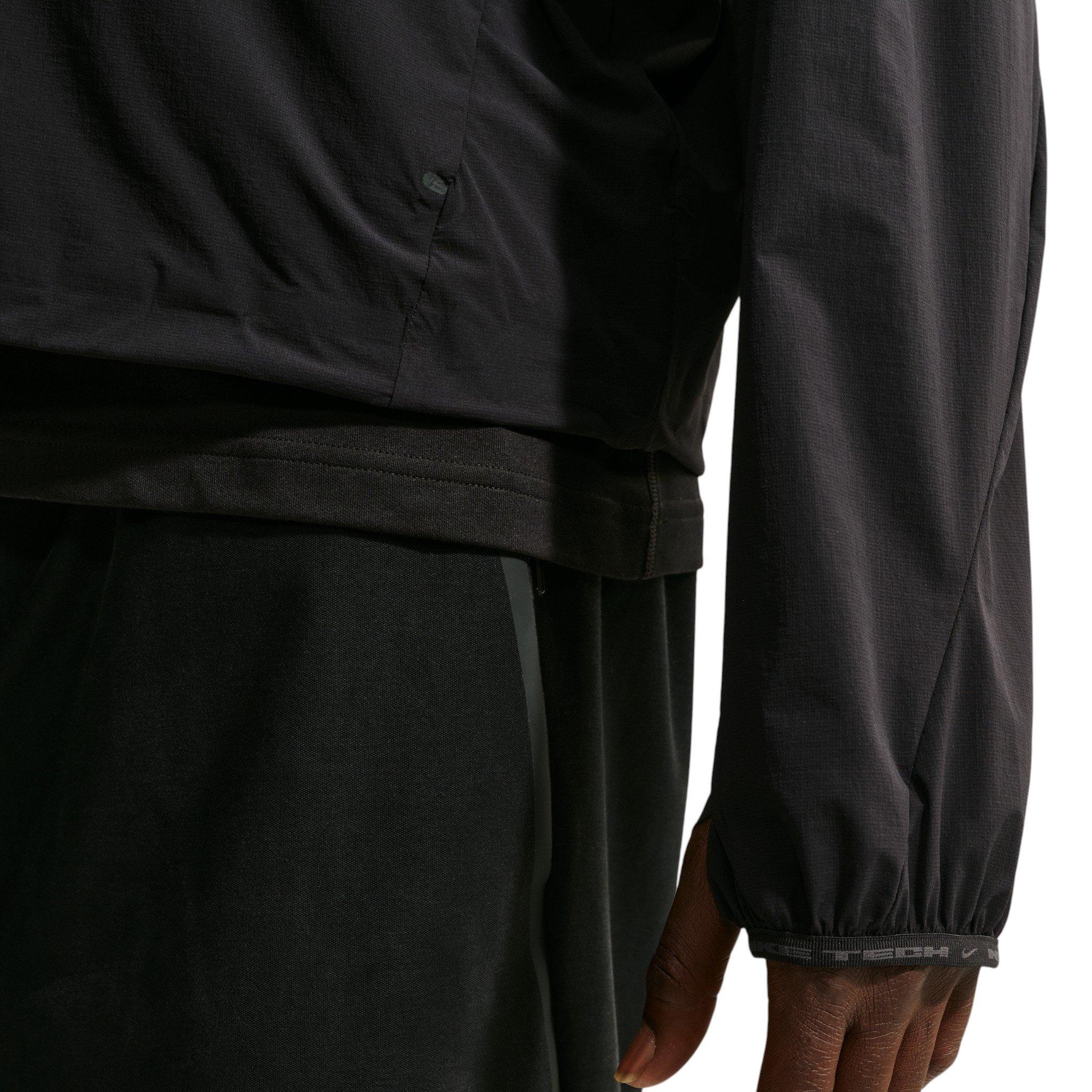 Nike Men's Tech Helios Dri-FIT Convertible Pullover Top - BLACK