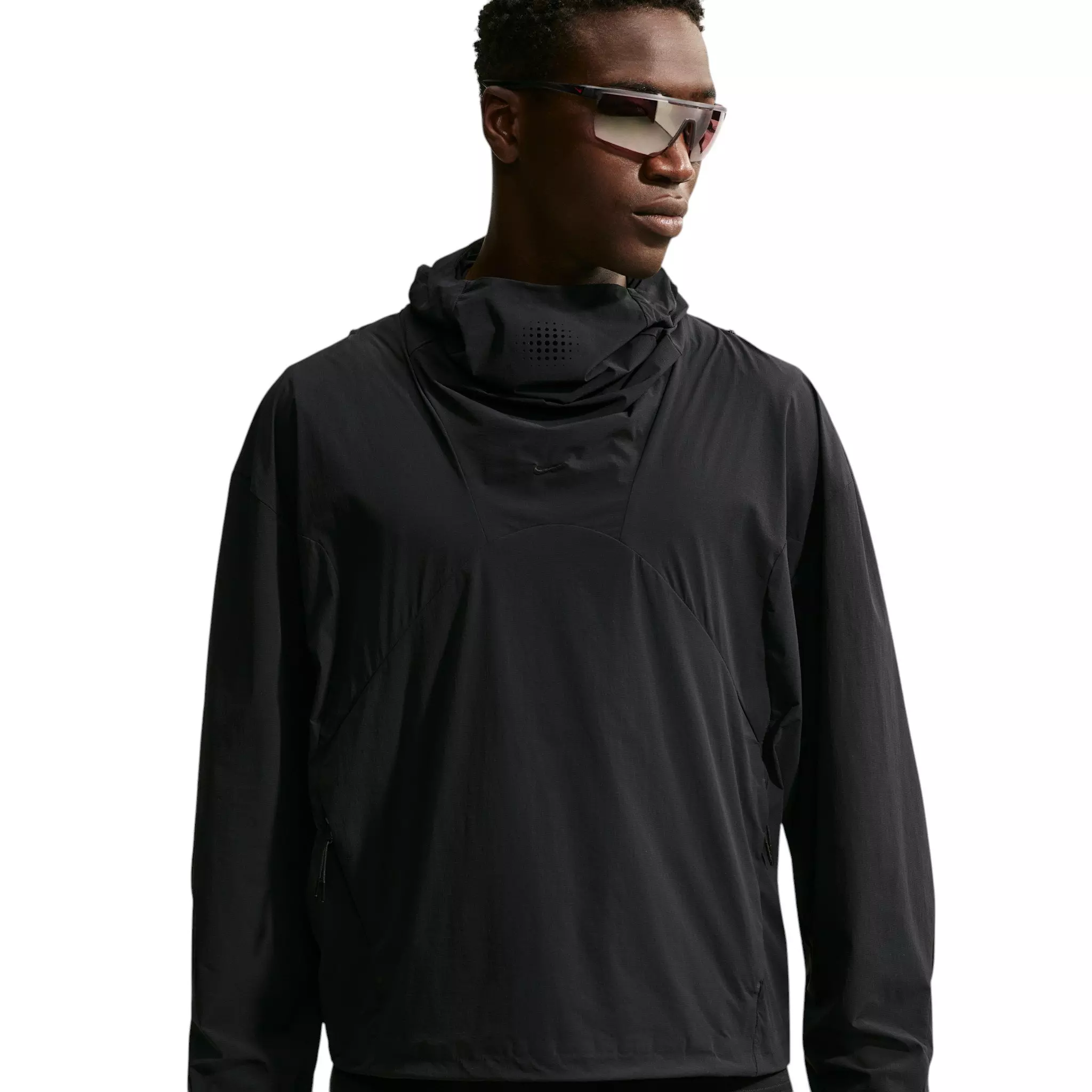 Nike Men's Tech Helios Dri-FIT Convertible Pullover Top - BLACK