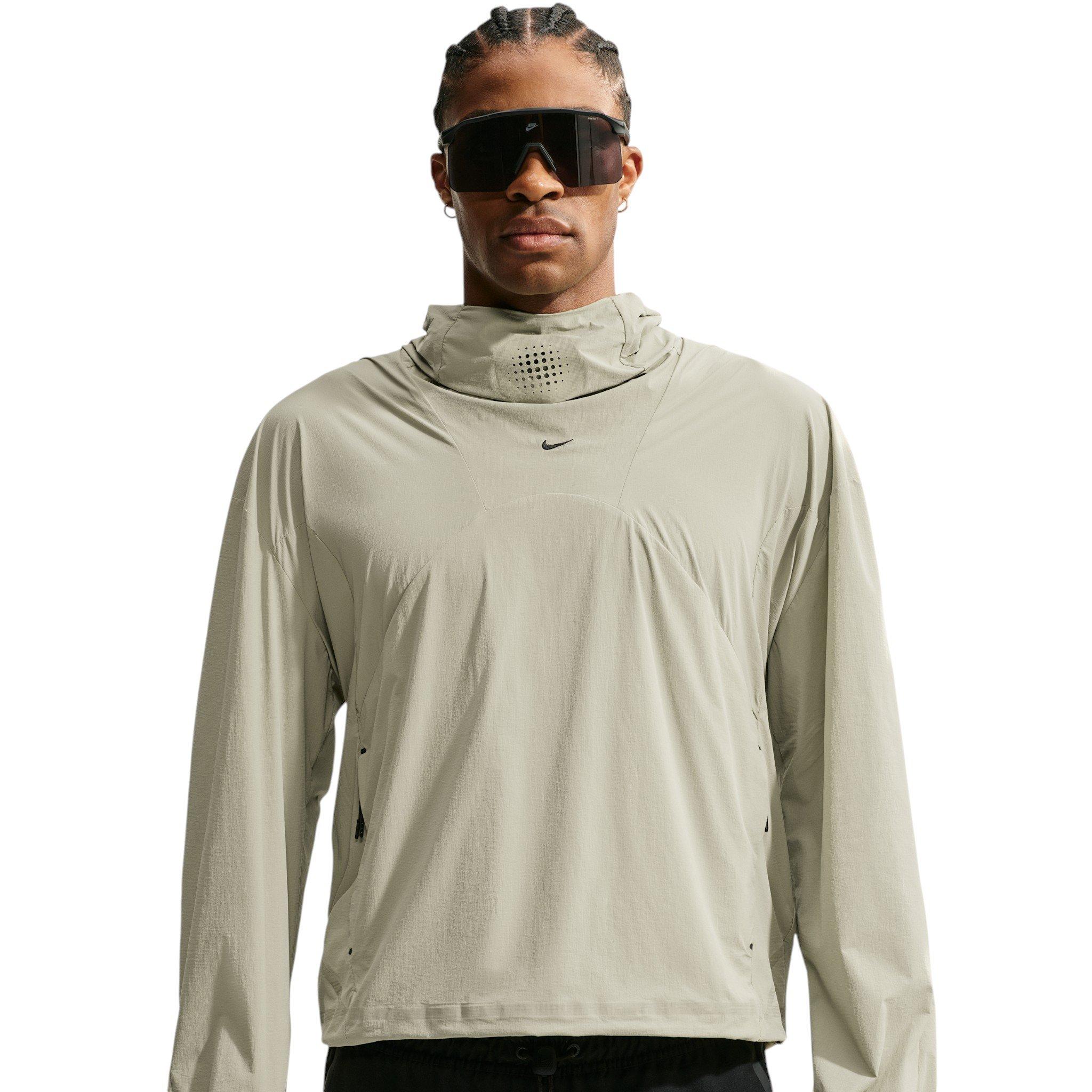 Nike Men's Tech Helios Dri-FIT Convertible Pullover Top - SPRUCE GREEN