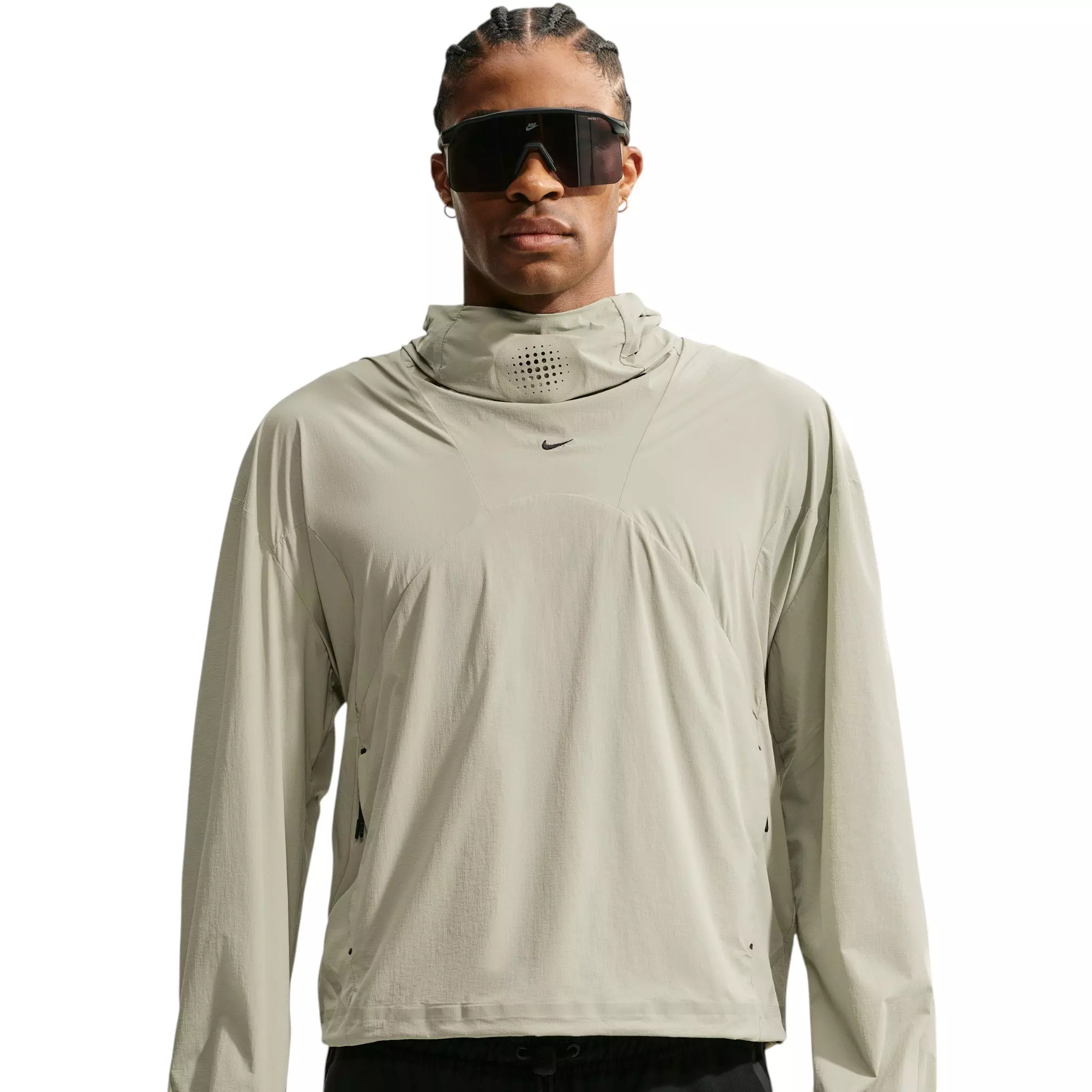 Nike Men's Tech Helios Dri-FIT Convertible Pullover Top - SPRUCE GREEN