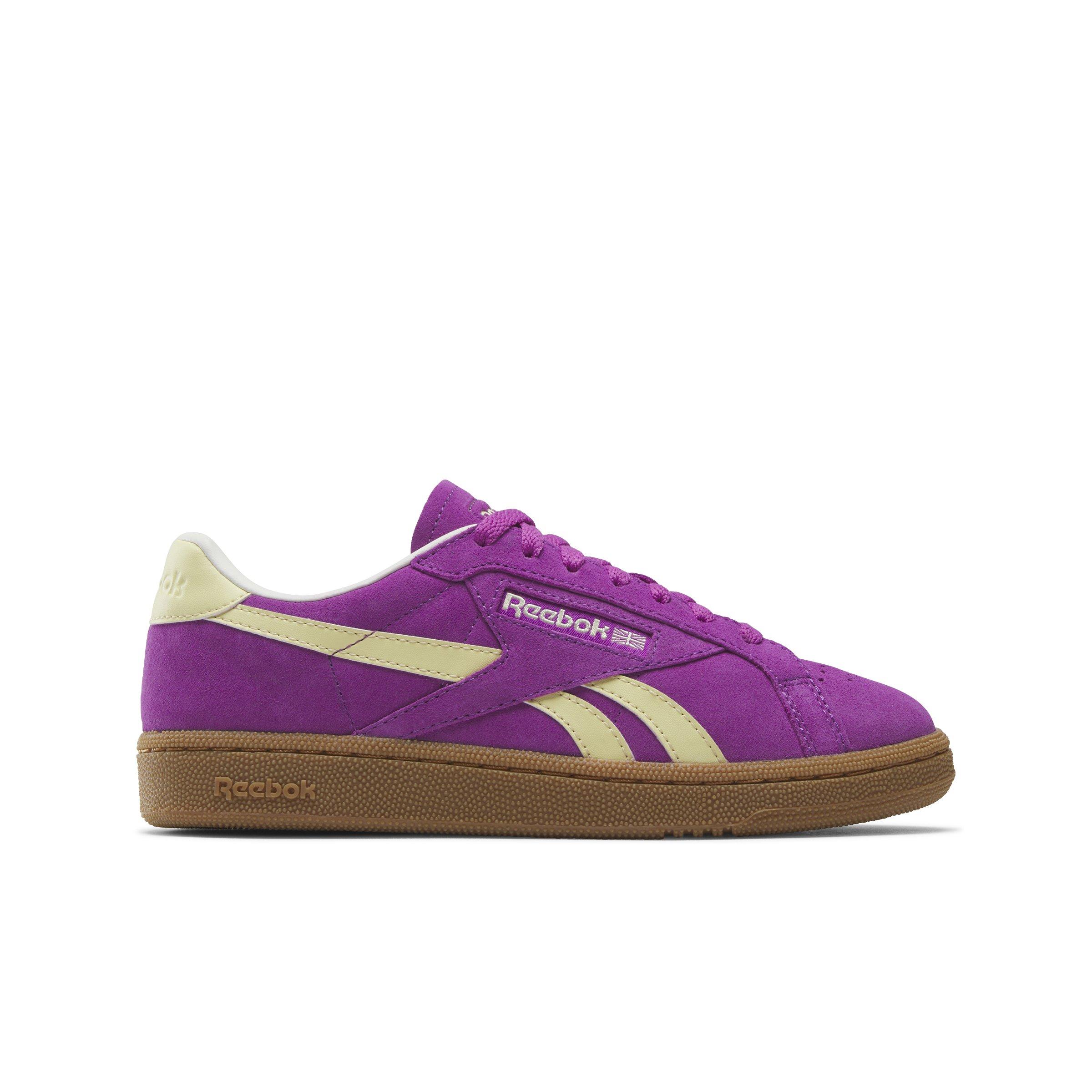 Reebok Club C Grounds UK "Purple/Light Yellow/Gum" Women's Shoe - PURPLE/LT YELLOW/GUM Thumbnail View 1