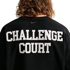 Nike Men's Club Rules French Terry Crew-Neck Sweatshirt - BLACK
