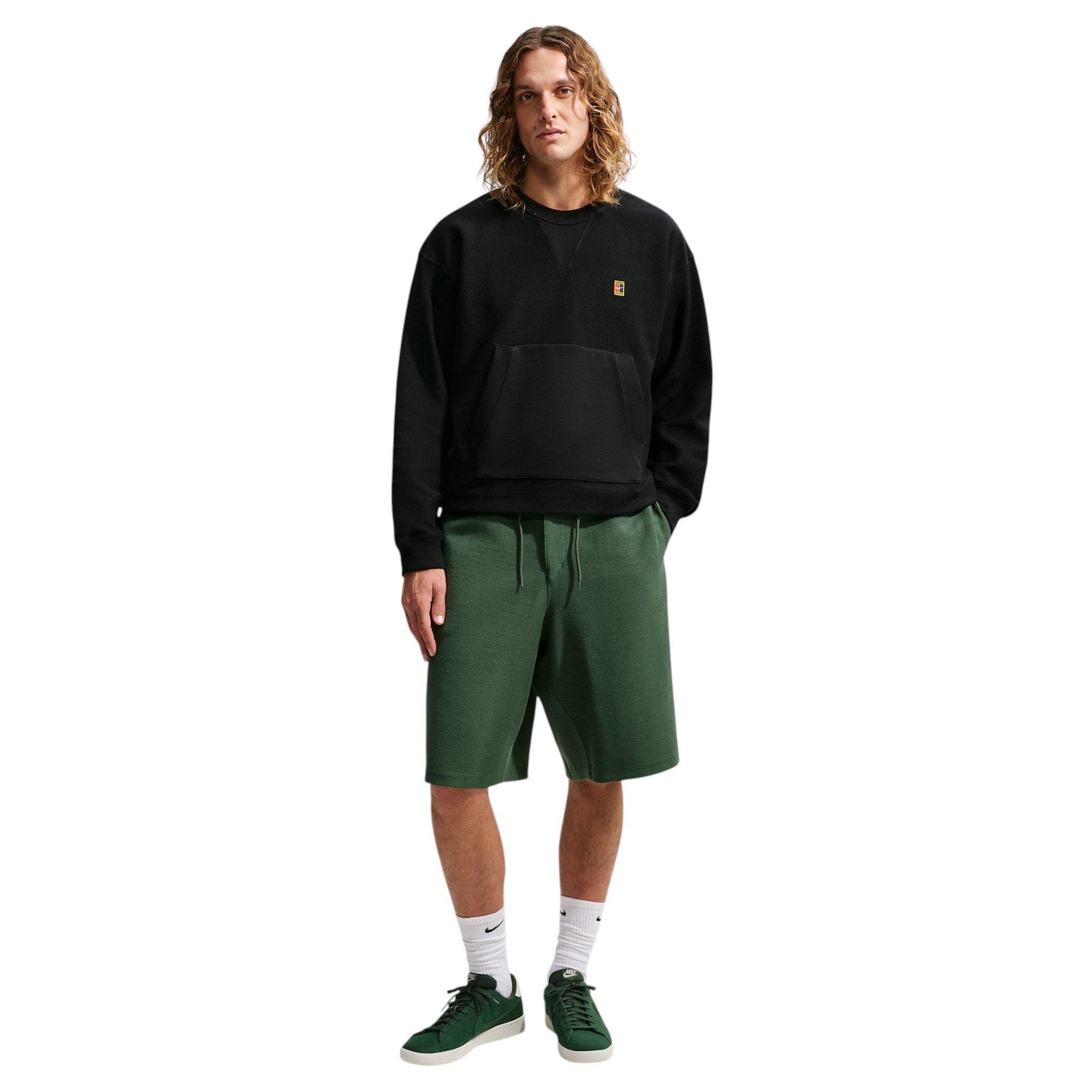 Nike Men's Club Rules French Terry Crew-Neck Sweatshirt - BLACK