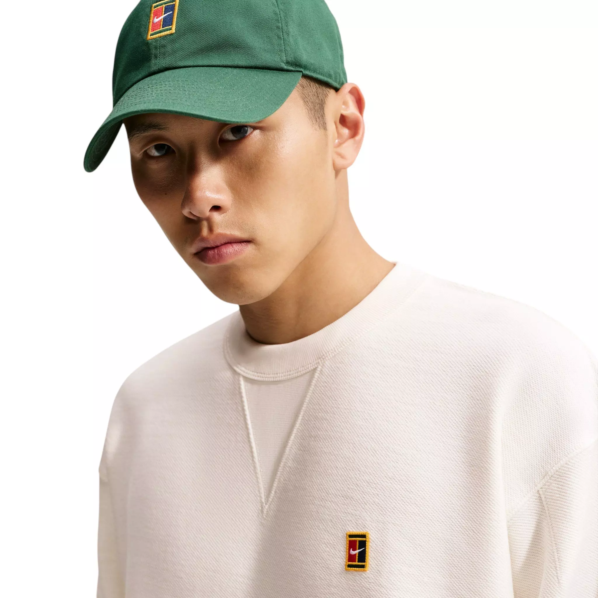 Nike Men's Club Rules French Terry Crew-Neck Sweatshirt - WHITE