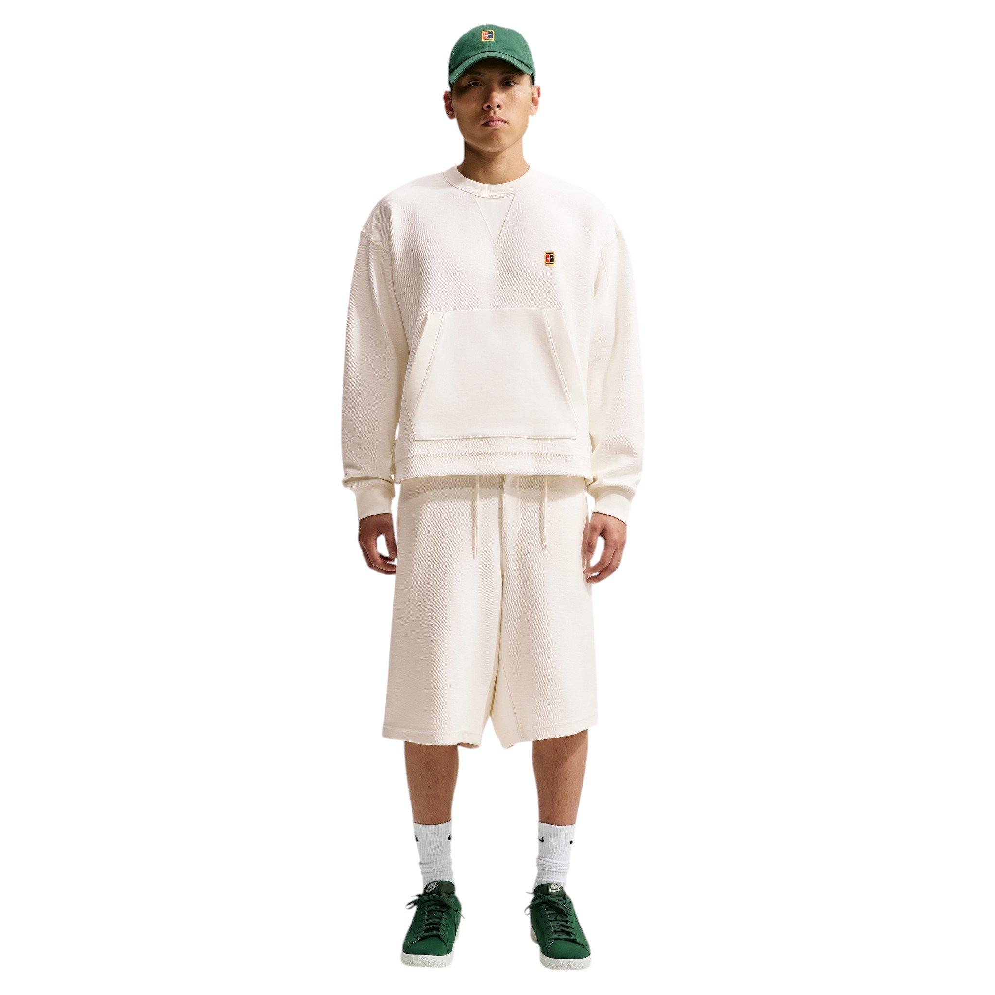 Nike Men's Club Rules French Terry Crew-Neck Sweatshirt - WHITE