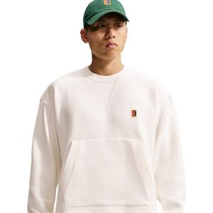Nike Men's Club Rules French Terry Crew-Neck Sweatshirt - WHITE