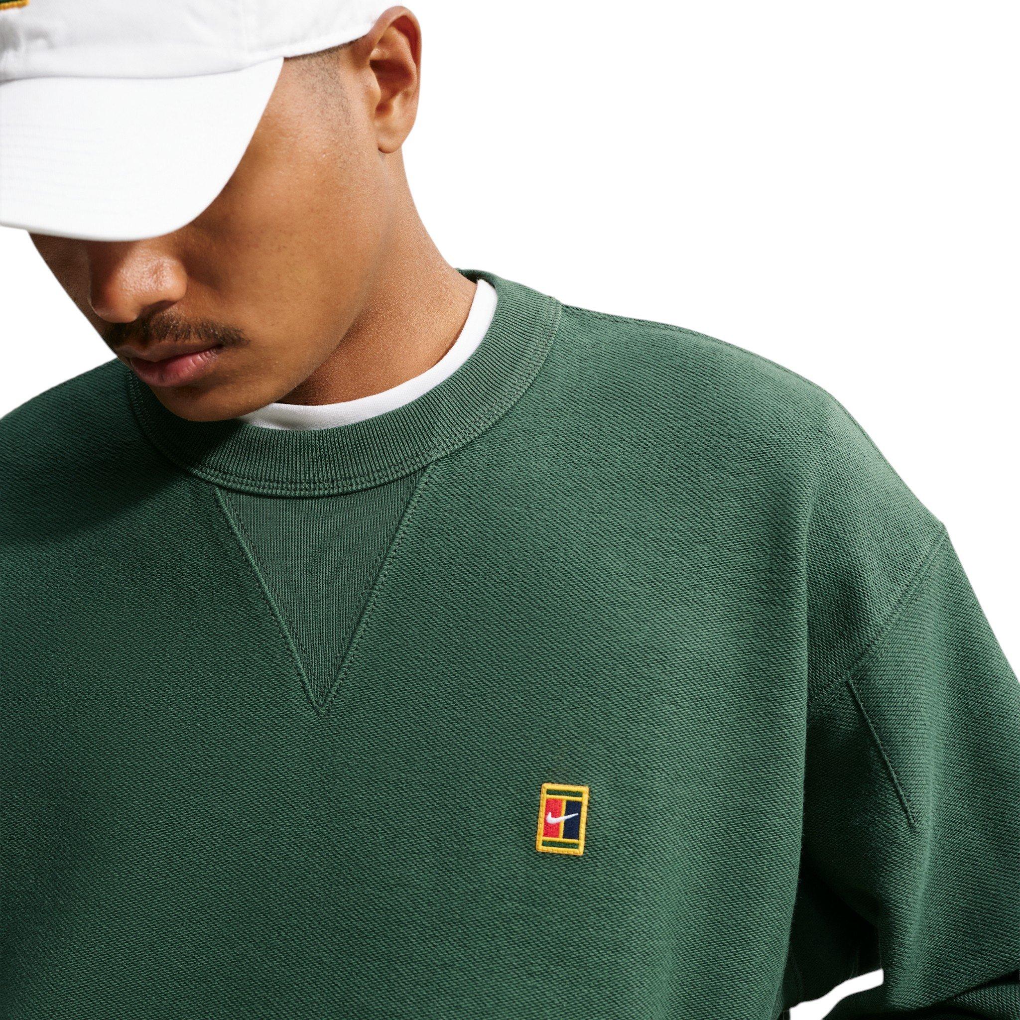 Nike Men's Club Rules French Terry Crew-Neck Sweatshirt - GREEN