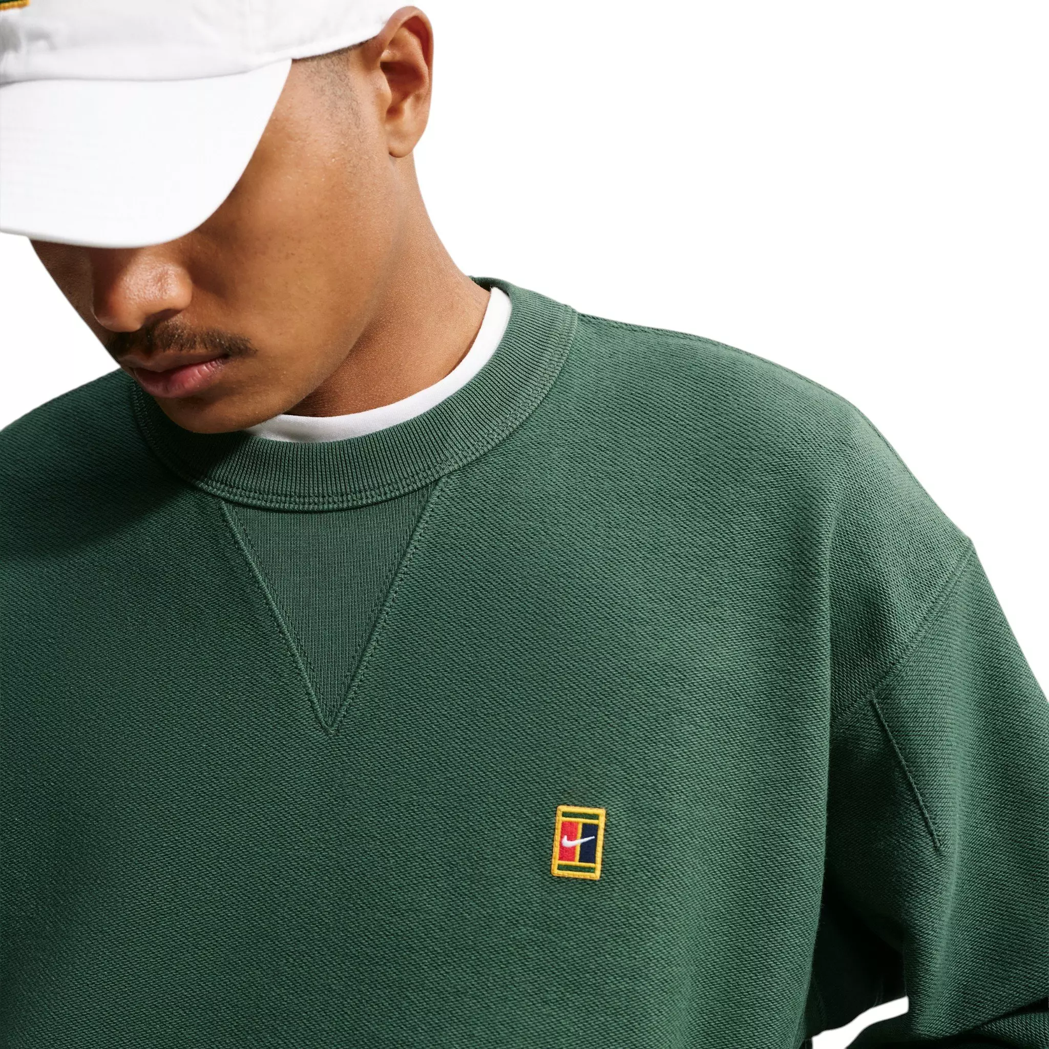 Nike Men's Club Rules French Terry Crew-Neck Sweatshirt - GREEN