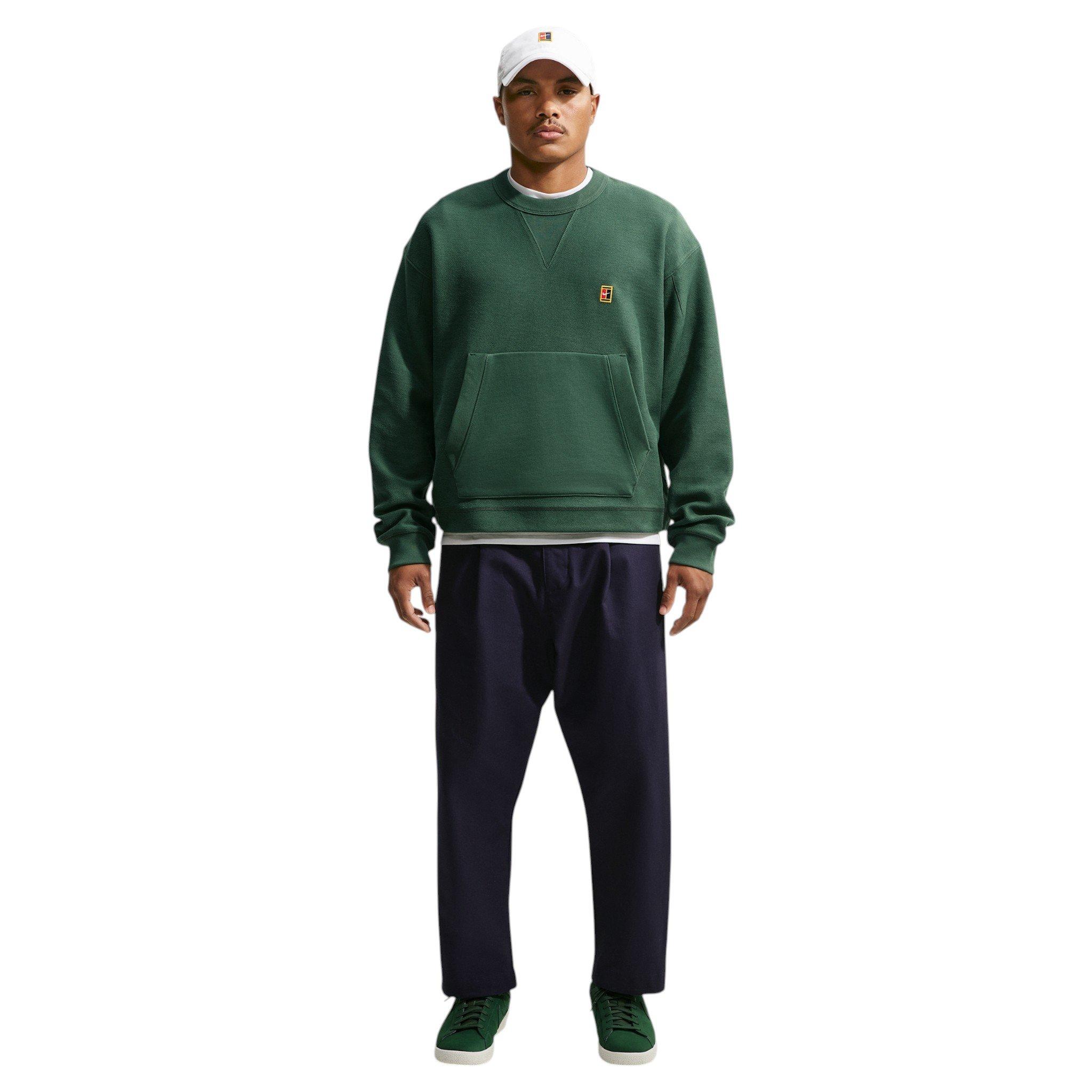 Nike Men's Club Rules French Terry Crew-Neck Sweatshirt - GREEN