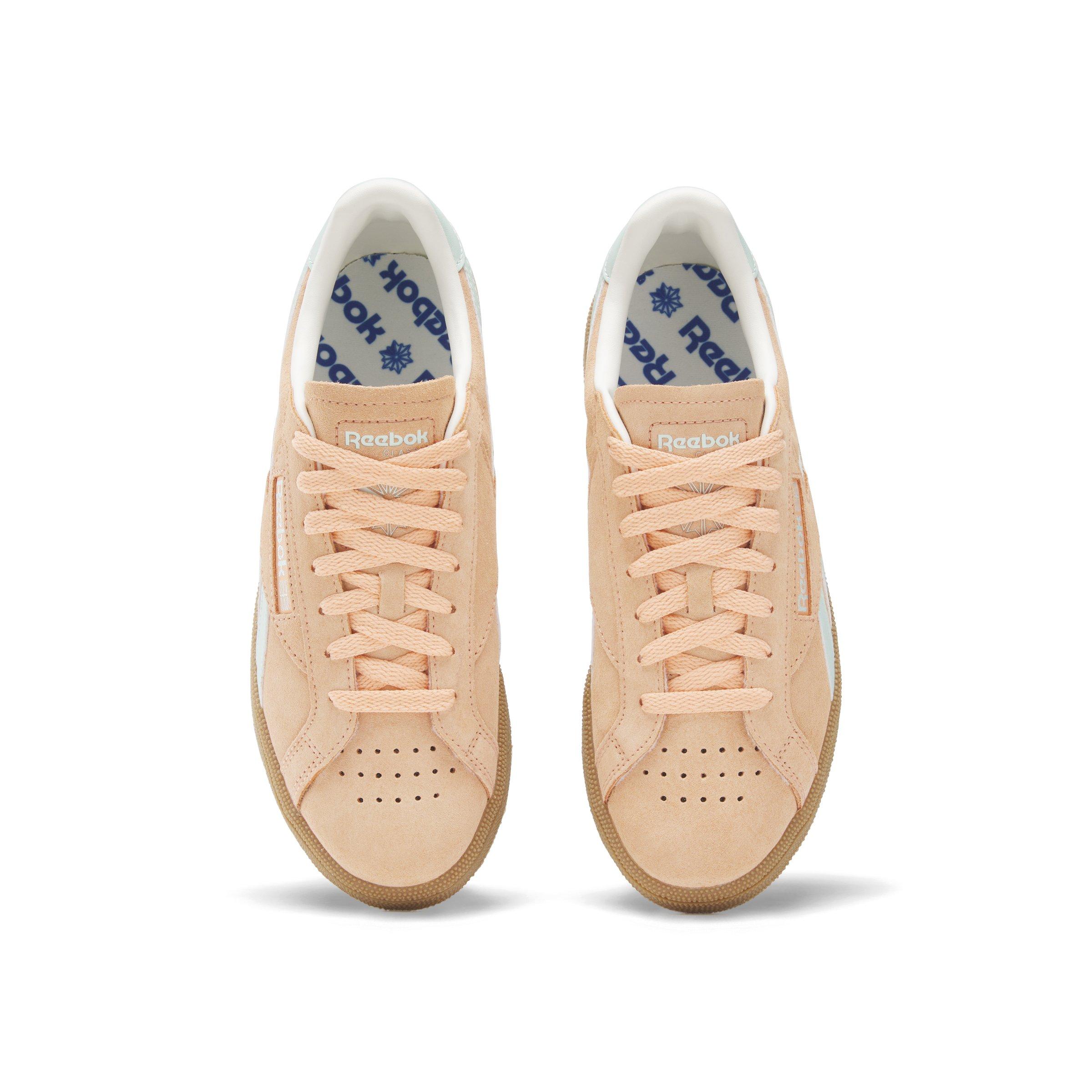Reebok Club C Grounds UK "Orange/Light Blue/Gum" Women's Shoe - ORANGE/LT BLUE/GUM Thumbnail View 4