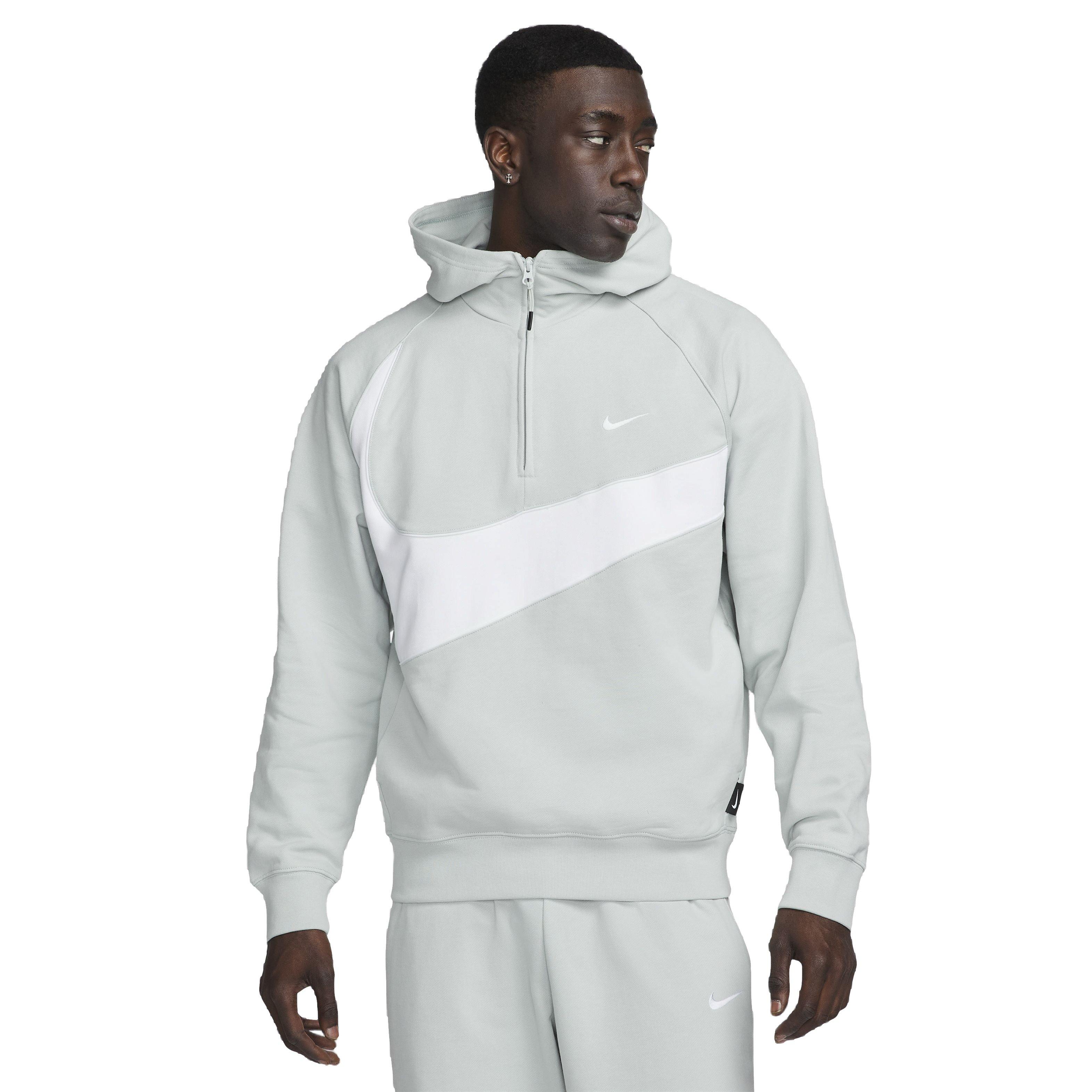Nike Men's Swoosh 1/2-Zip Fleece Hoodie in Red, Size: XL | DX0566-657