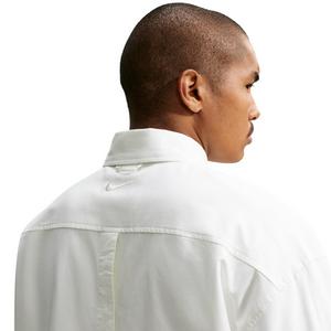 Nike Men's Club Rules Long-Sleeve Oxford Top - WHITE/WHITE