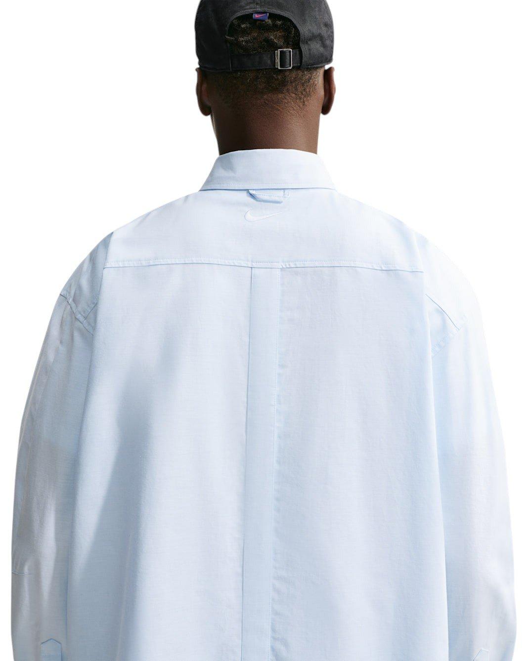 Nike Men's Club Rules Long-Sleeve Oxford Top - BLUE