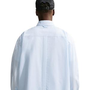 Nike Men's Club Rules Long-Sleeve Oxford Top - BLUE