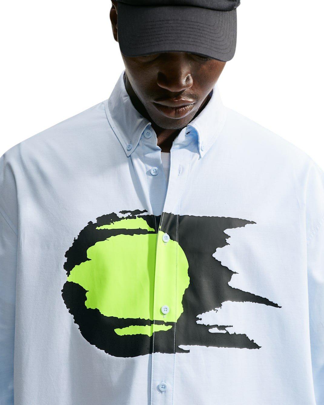 Nike Men's Club Rules Long-Sleeve Oxford Top - BLUE