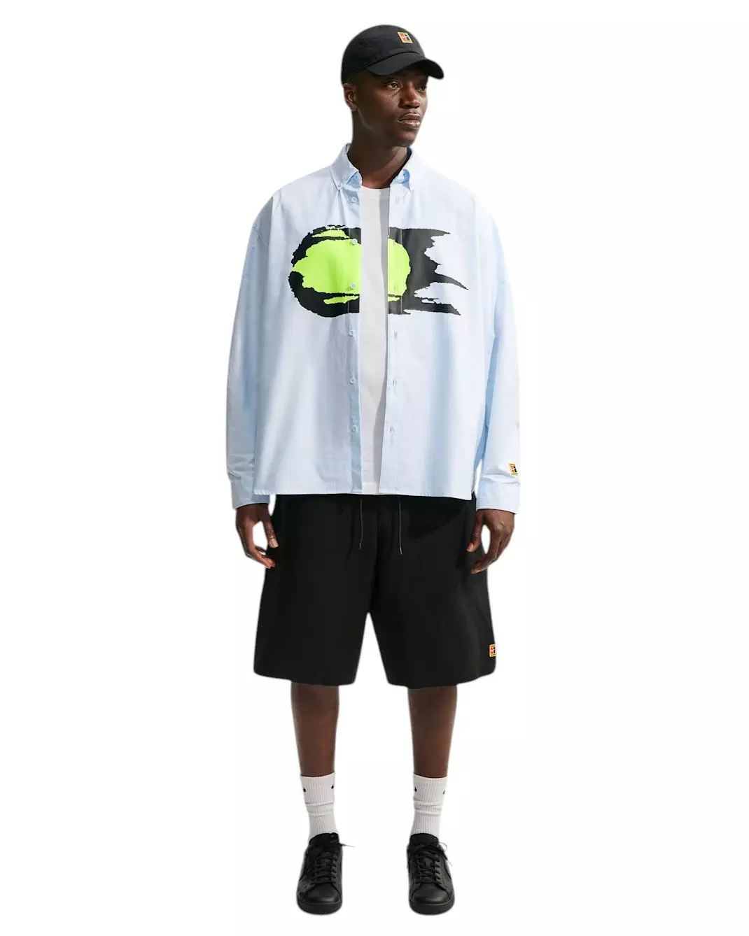 Nike Men's Club Rules Long-Sleeve Oxford Top - BLUE