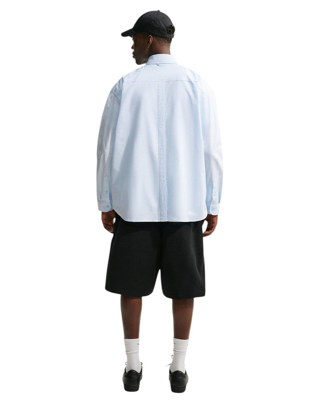 Nike Men's Club Rules Long-Sleeve Oxford Top - BLUE