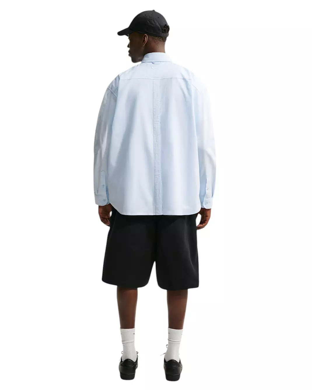 Nike Men's Club Rules Long-Sleeve Oxford Top - BLUE