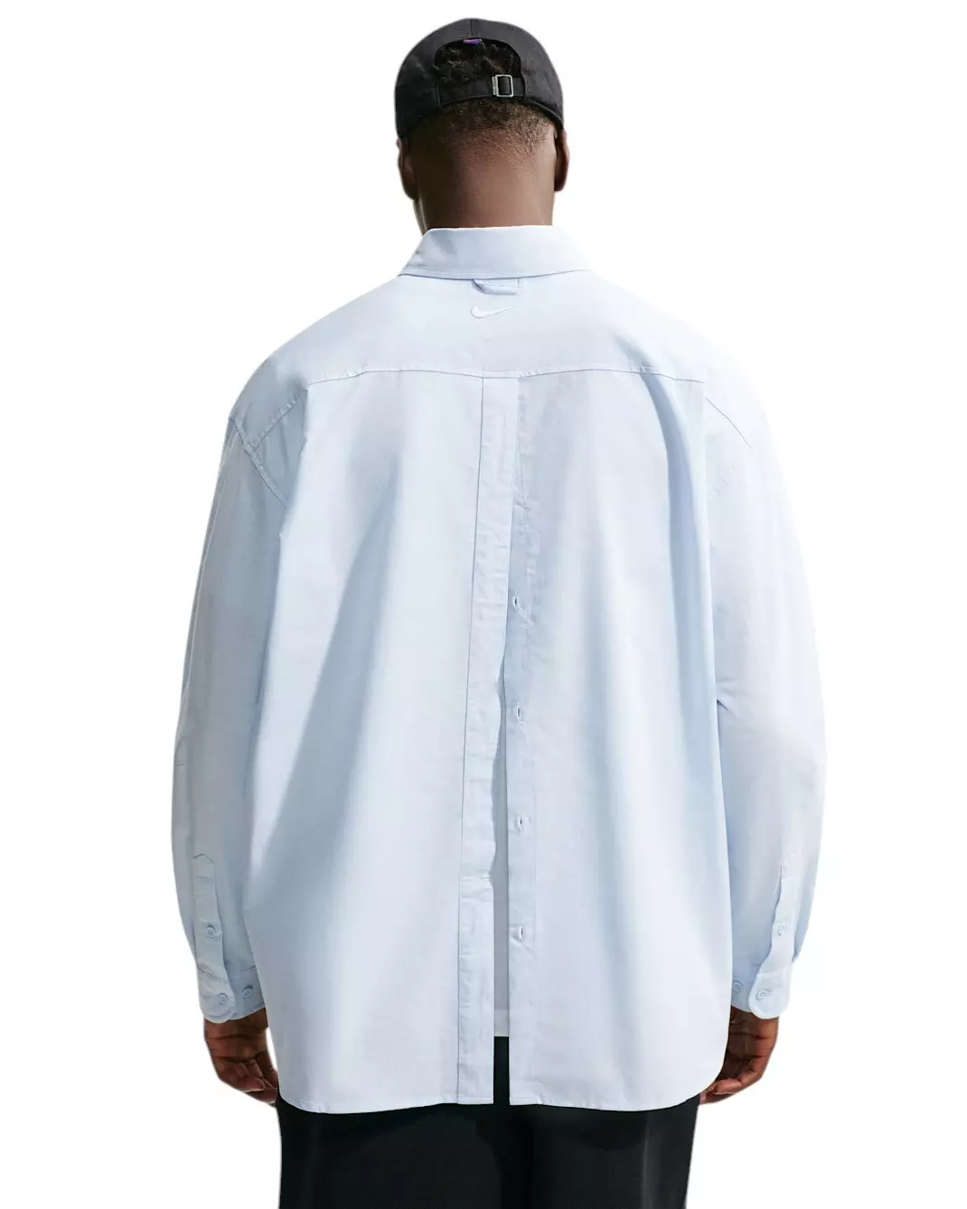 Nike Men's Club Rules Long-Sleeve Oxford Top - BLUE
