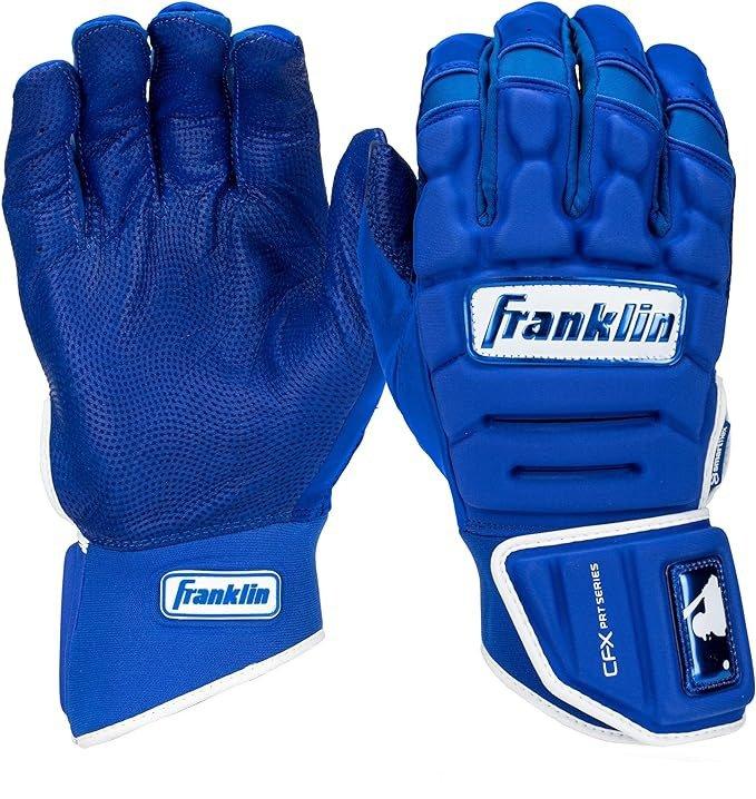 Franklin Sports CFX PRT Protective Batting Gloves - Royal - ROYAL Thumbnail View 1