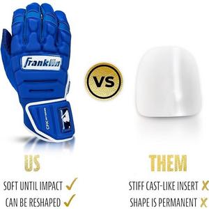 Franklin Sports CFX PRT Protective Batting Gloves - Royal
