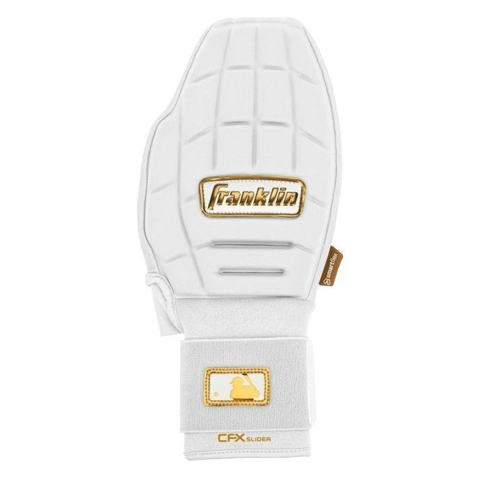 Franklin Sports CFX Slider PRT Protective Sliding Glove - WHITE/GOLD Thumbnail View 1