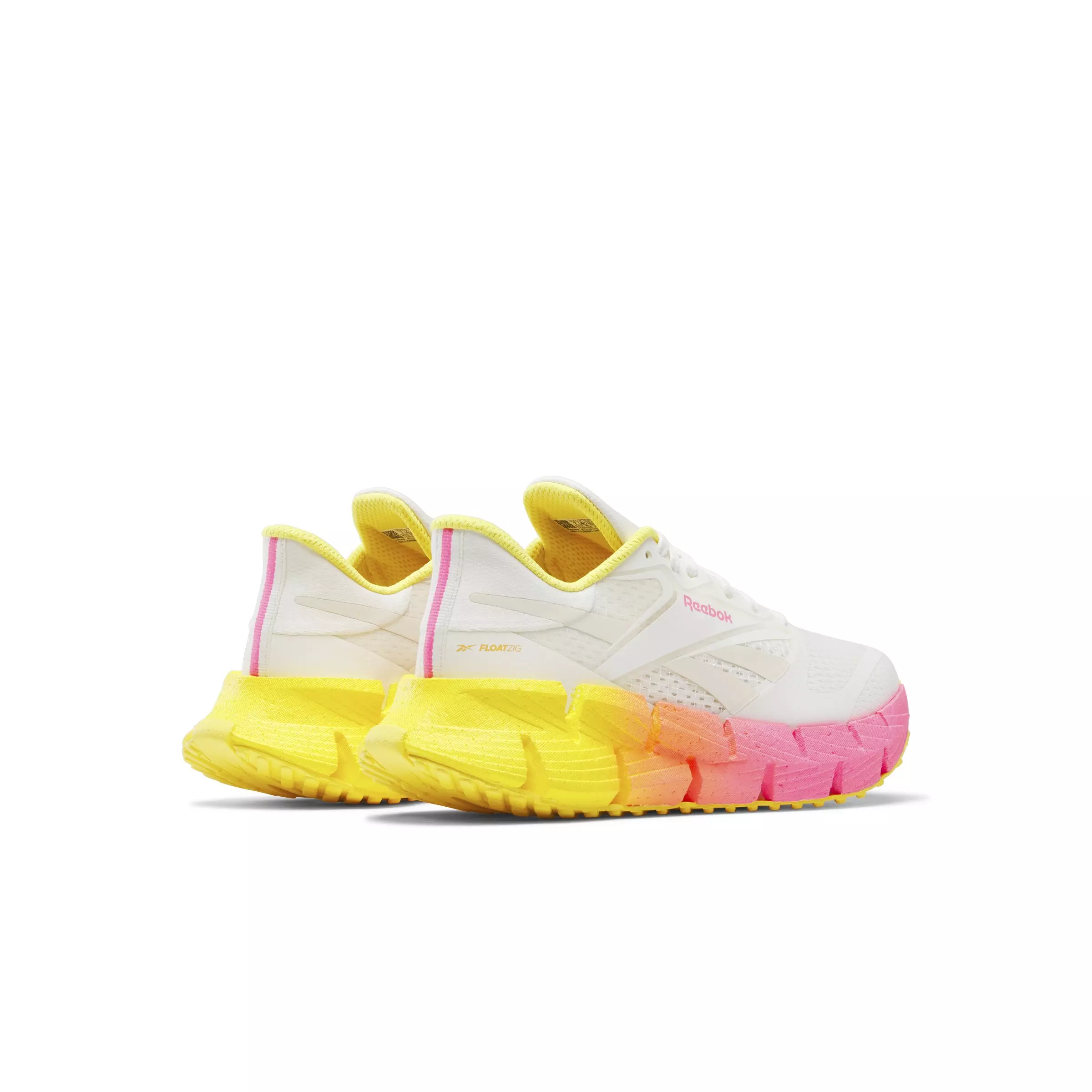 Reebok FloatZig 1 "White/Yellow/Pink" Women's Running Shoe - WHITE/YELLOW/PINK