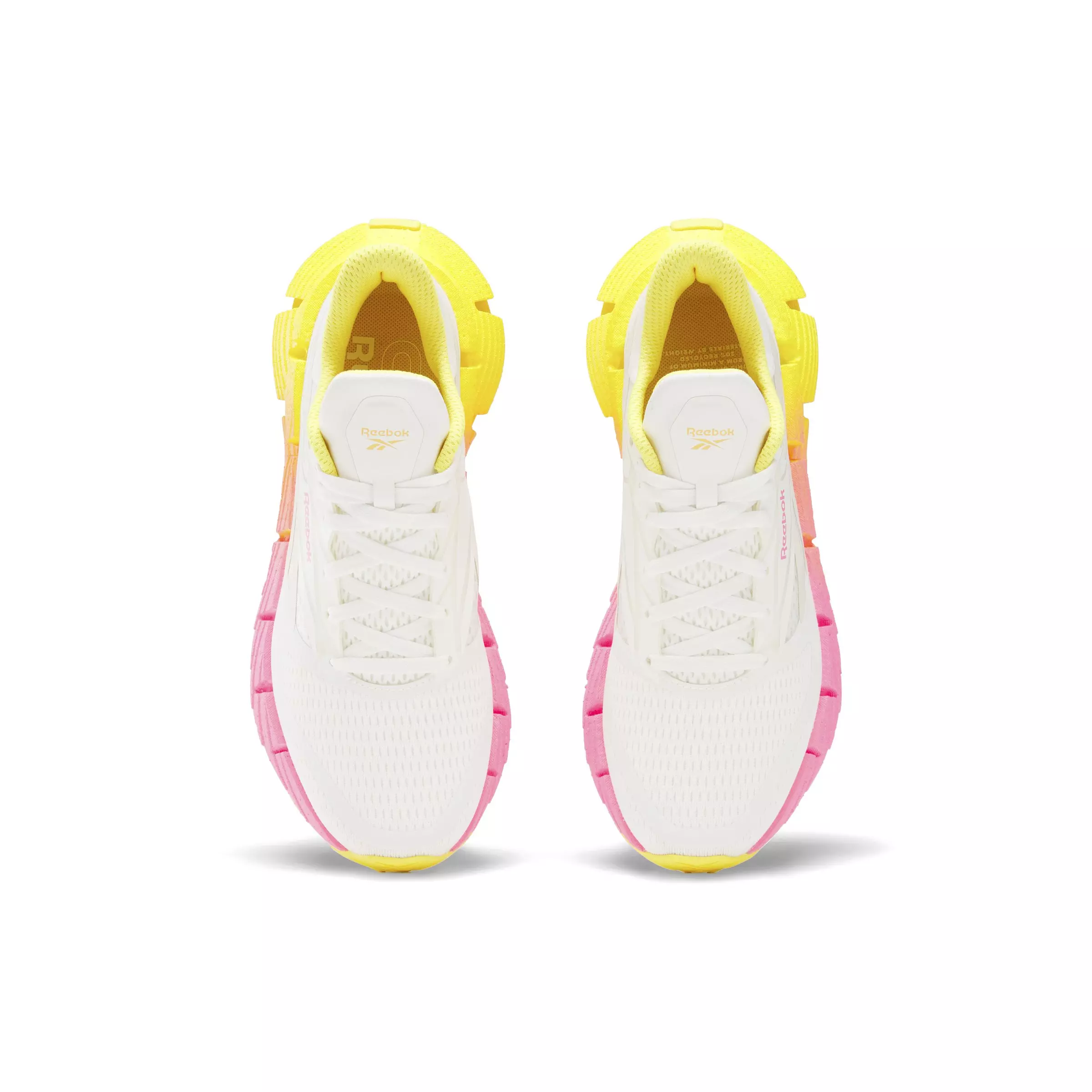 Reebok FloatZig 1 "White/Yellow/Pink" Women's Running Shoe - WHITE/YELLOW/PINK