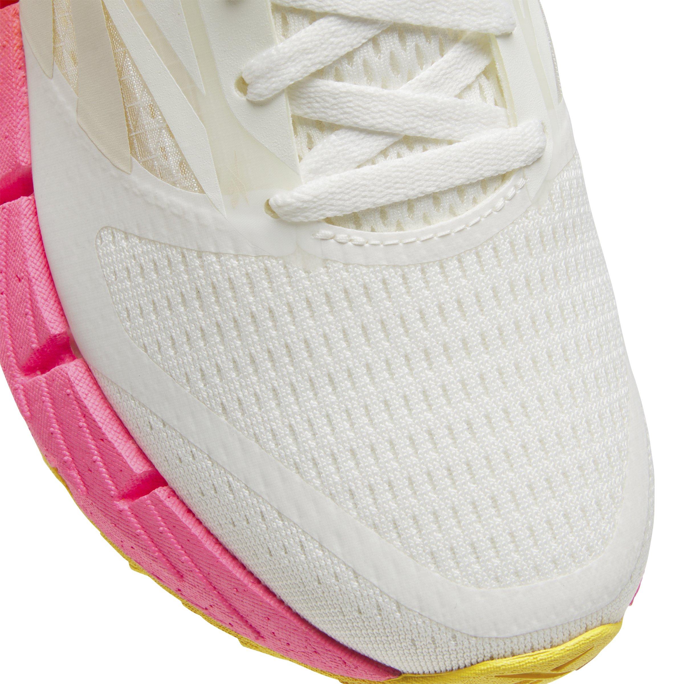 Reebok FloatZig 1 "White/Yellow/Pink" Women's Running Shoe - WHITE/YELLOW/PINK Thumbnail View 6