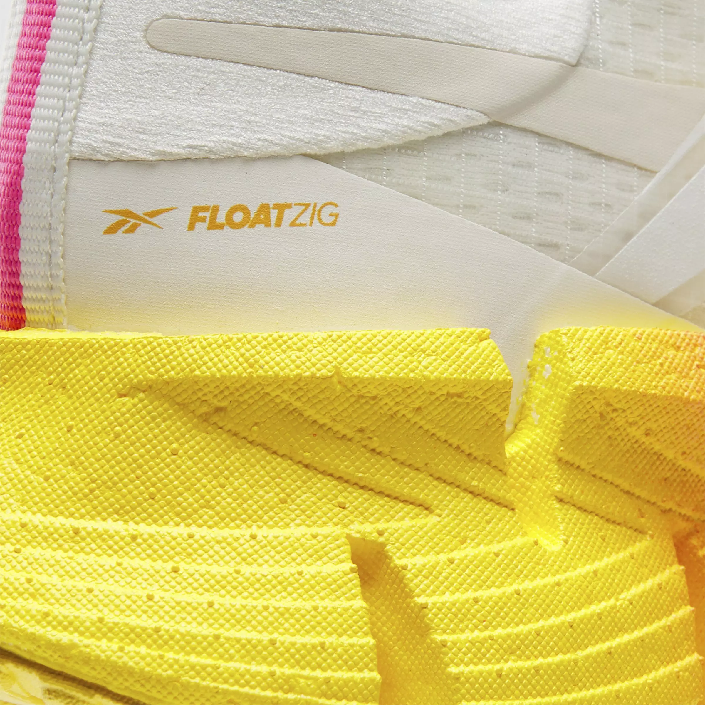 Reebok FloatZig 1 "White/Yellow/Pink" Women's Running Shoe - WHITE/YELLOW/PINK