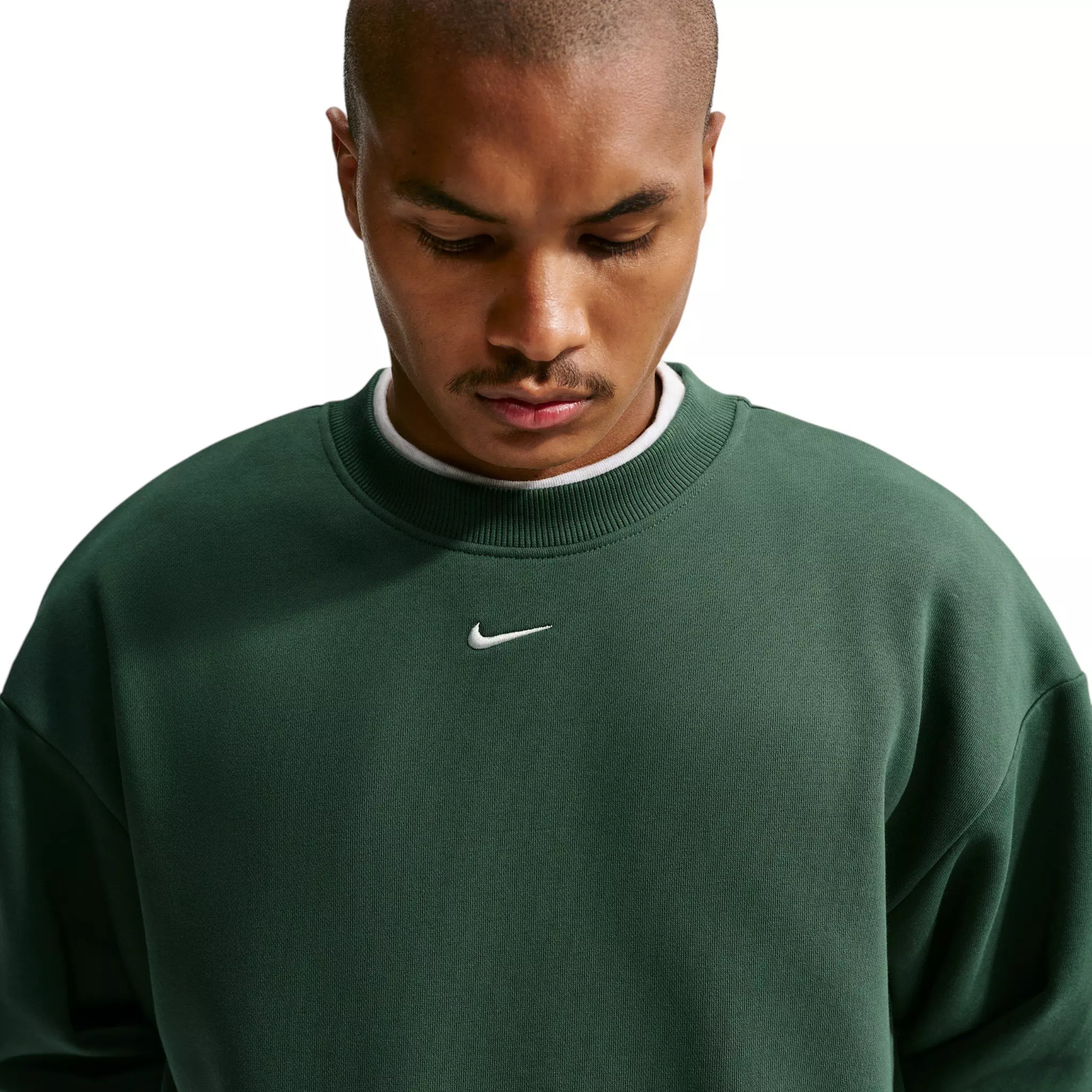 Nike Men's Solo Fleece Crew-Neck Sweatshirt - GREEN