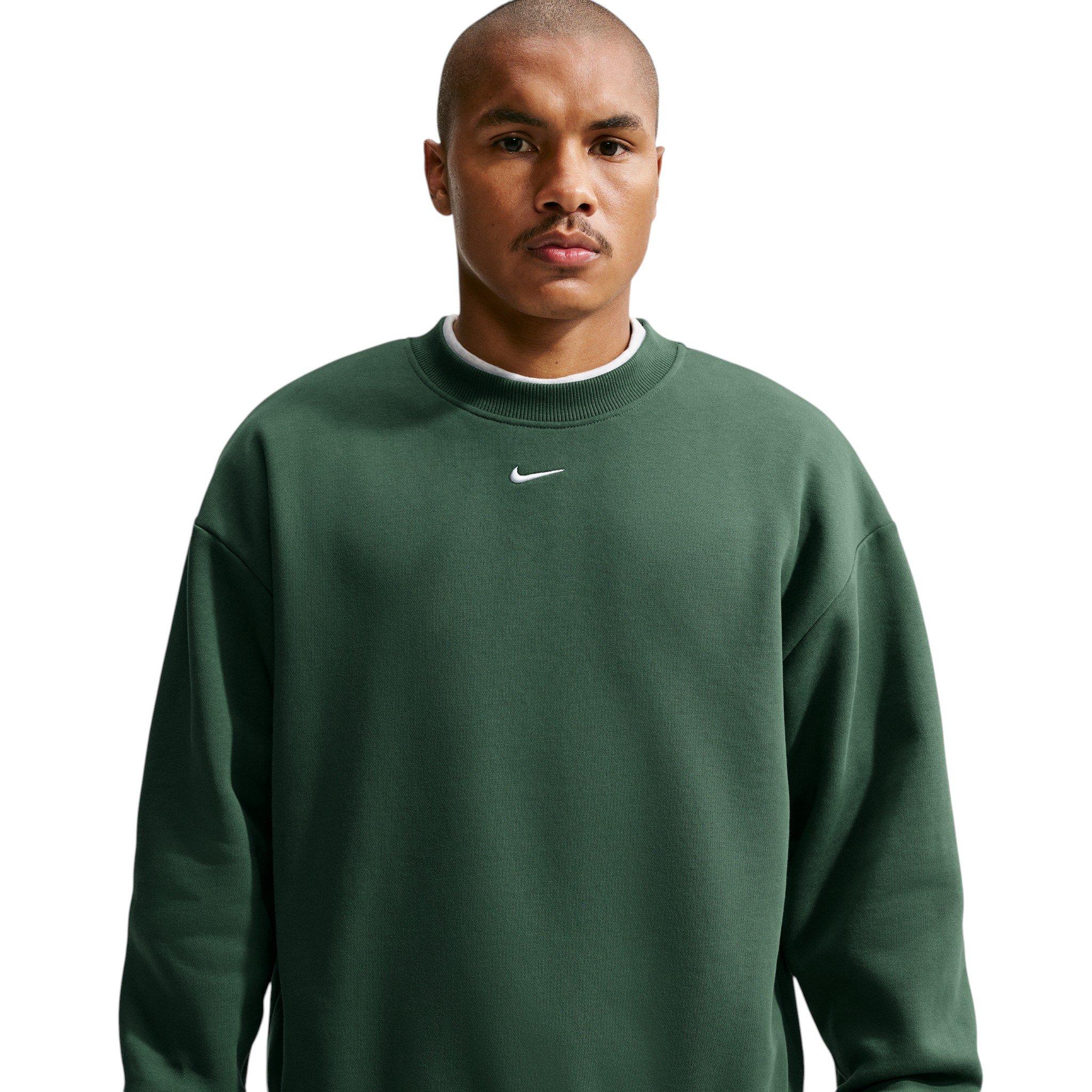 Nike Men's Solo Fleece Crew-Neck Sweatshirt - GREEN
