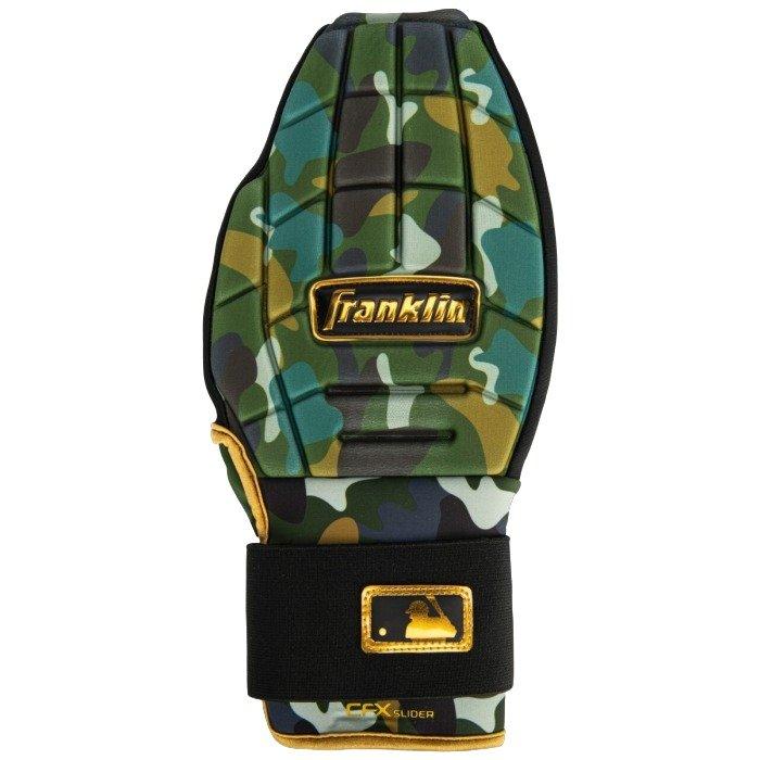 Franklin Sports Youth CFX Slider PRT Protective Sliding Glove - CAMO/GOLD Thumbnail View 1