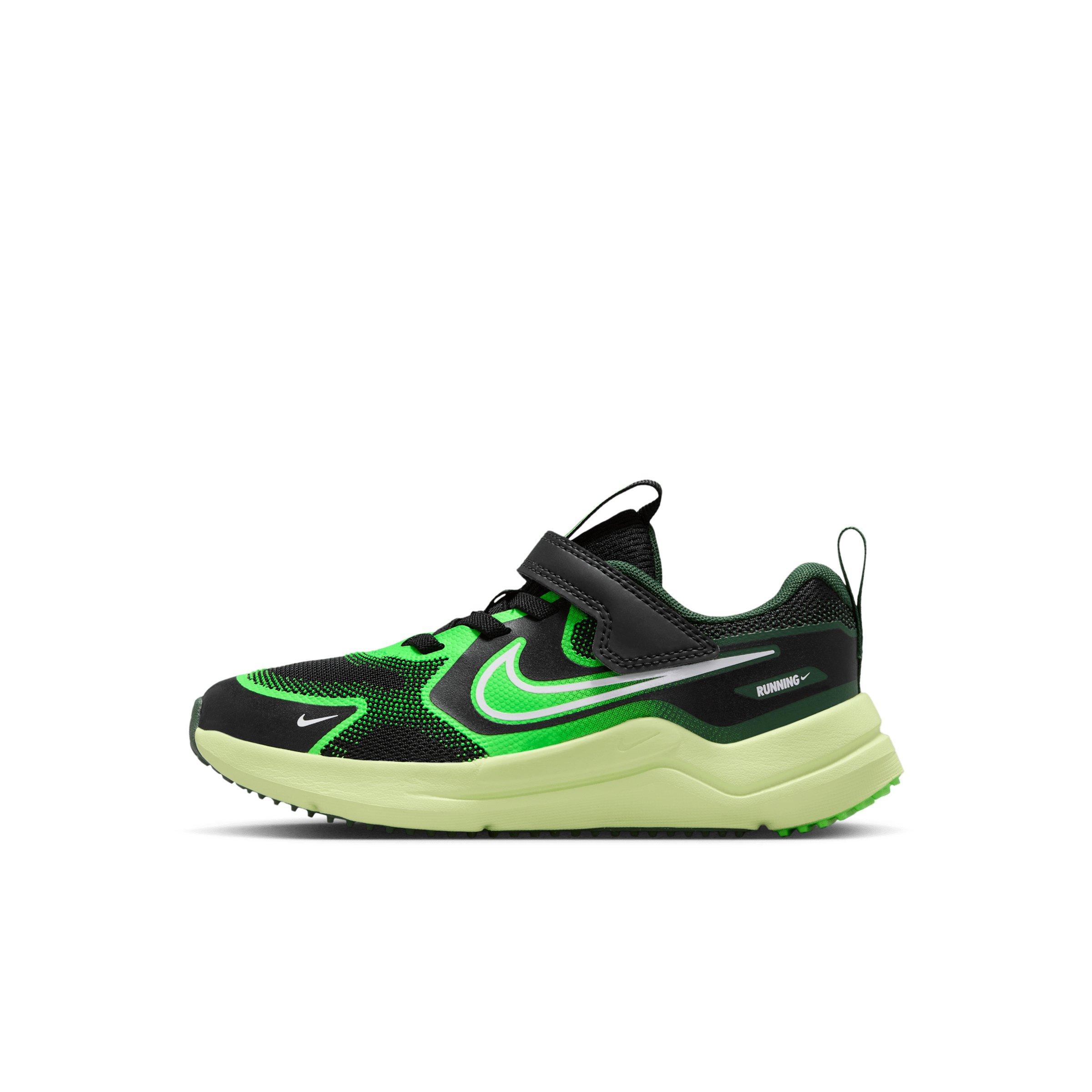 Nike Cosmic Runner Preschool Boys' "Black/Light Liquid Lime/Fir/White" Running Shoe
