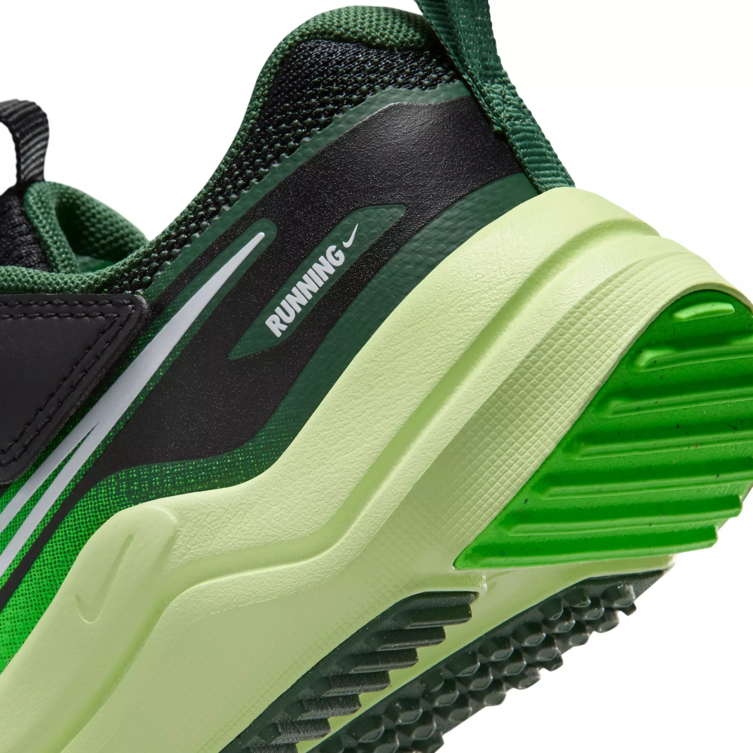 Nike Cosmic Runner "Black/Light Liquid Lime/Fir/White" Preschool Boys' Running Shoe - BLACK/LIME/FIR/WHITE