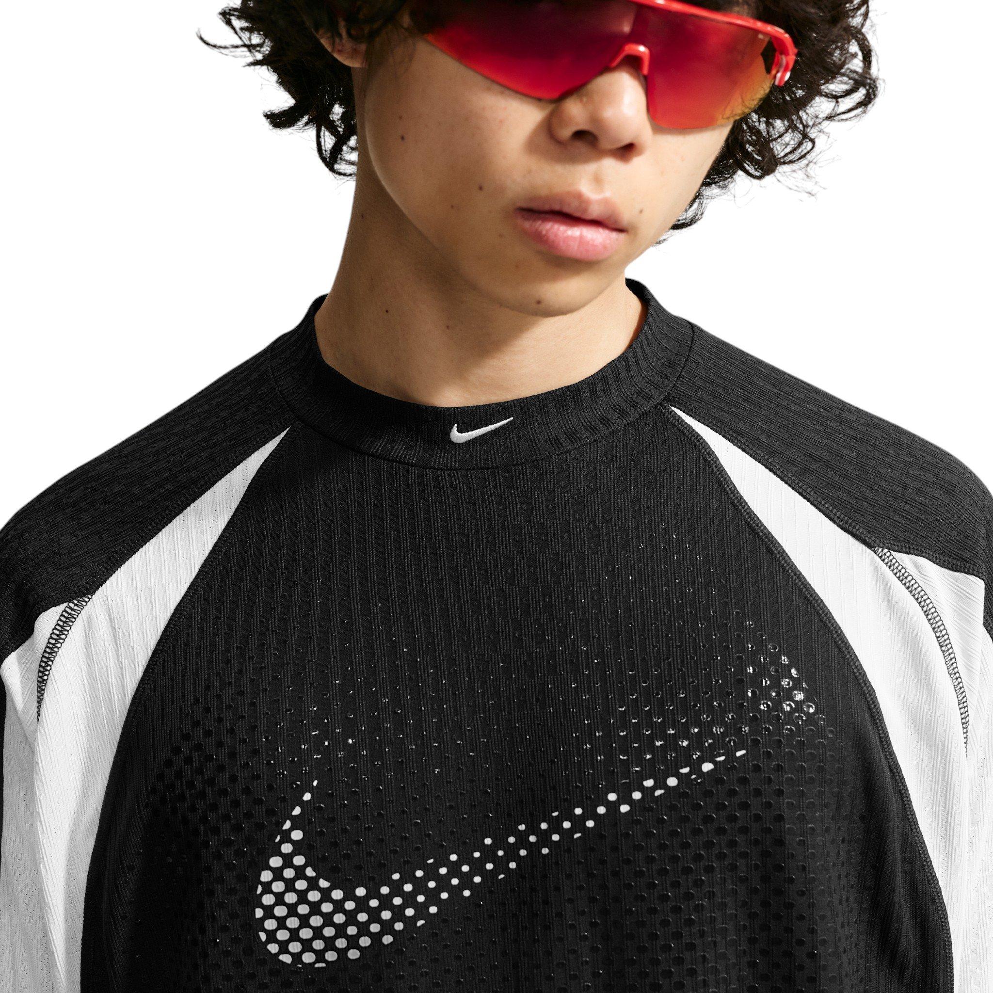 Nike Men's Tech Dri-FIT ADV Jersey - BLACK Thumbnail View 3