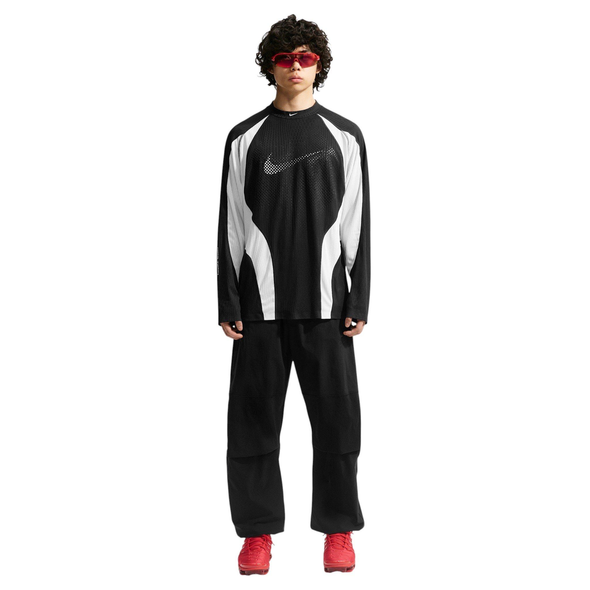 Nike Men's Tech Dri-FIT ADV Jersey - BLACK Thumbnail View 4