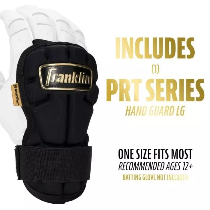 Franklin Sports PRT Protective Hand Guard LG - BLACK/GOLD