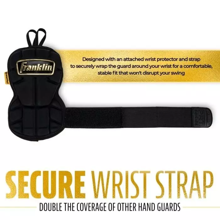 Franklin Sports PRT Protective Hand Guard LG - BLACK/GOLD