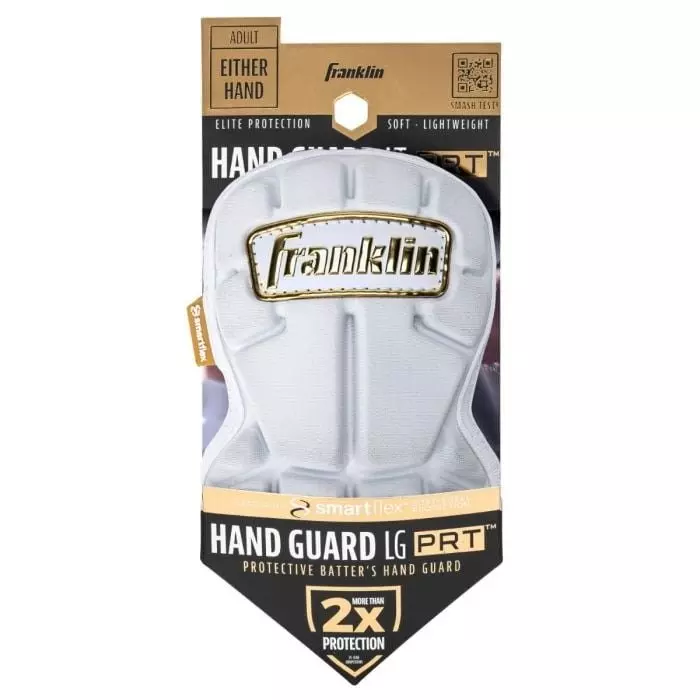 Franklin Sports PRT Protective Hand Guard LG - WHITE/GOLD