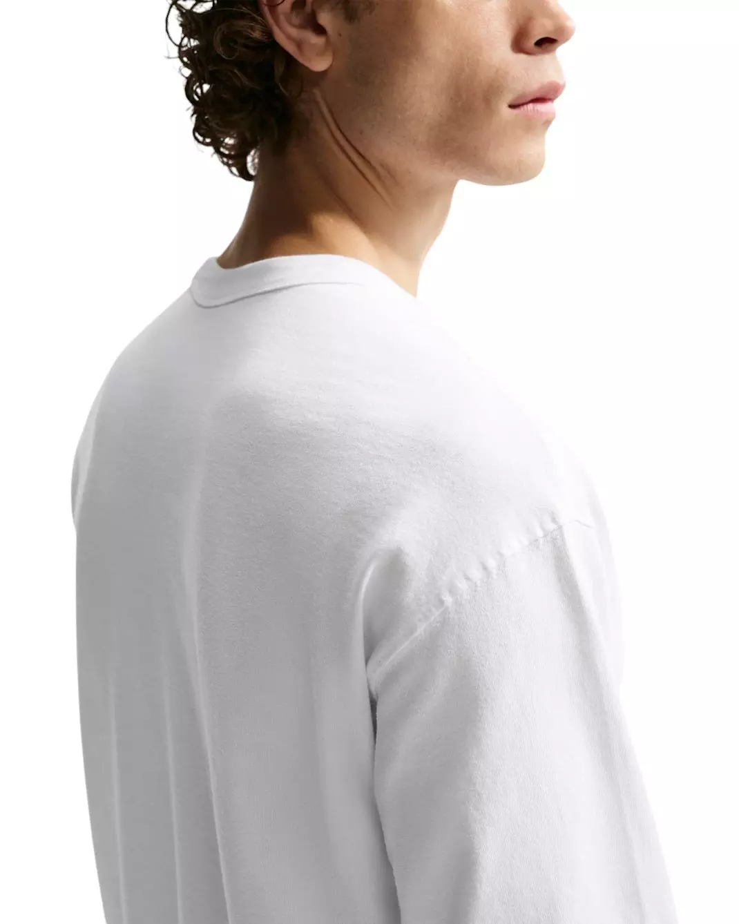 Nike Men's Sportswear Premium Essentials Long-Sleeve T-Shirt - WHITE