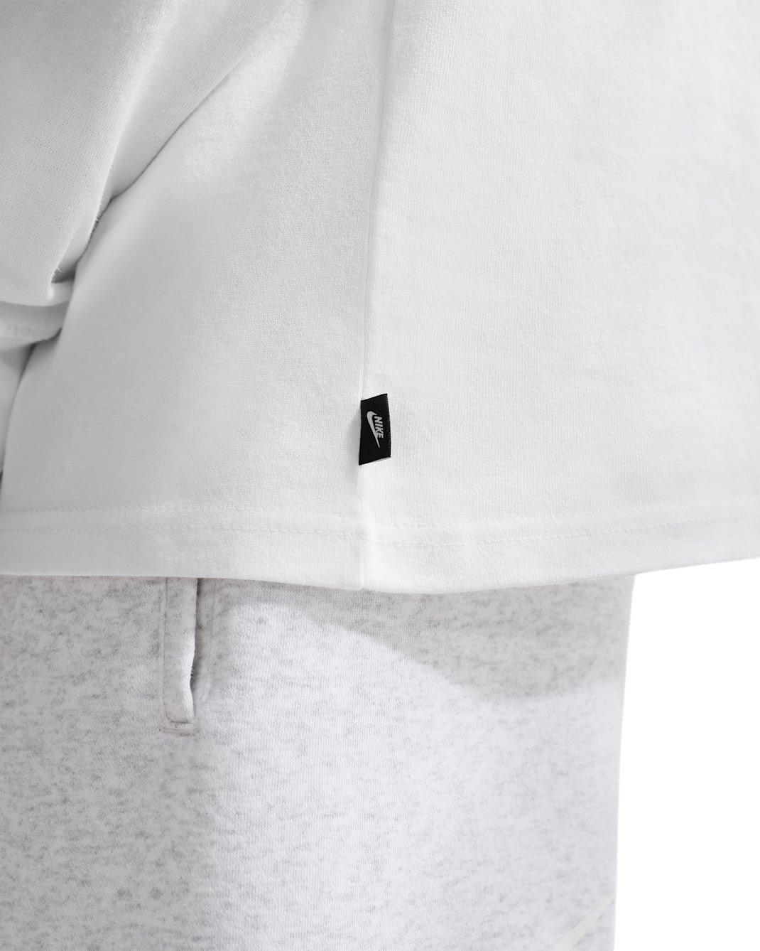 Nike Men's Sportswear Premium Essentials Long-Sleeve T-Shirt - WHITE