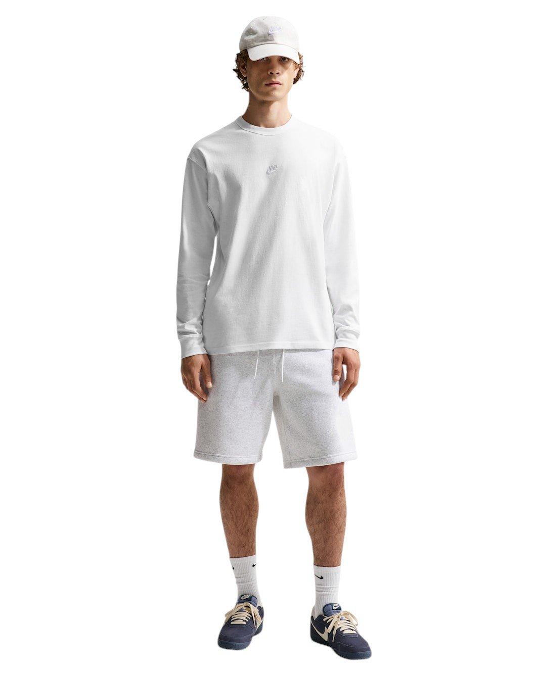 Nike Men's Sportswear Premium Essentials Long-Sleeve T-Shirt - WHITE