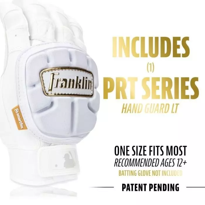 Franklin Sports PRT Protective Hand Guard LT - WHITE/GOLD