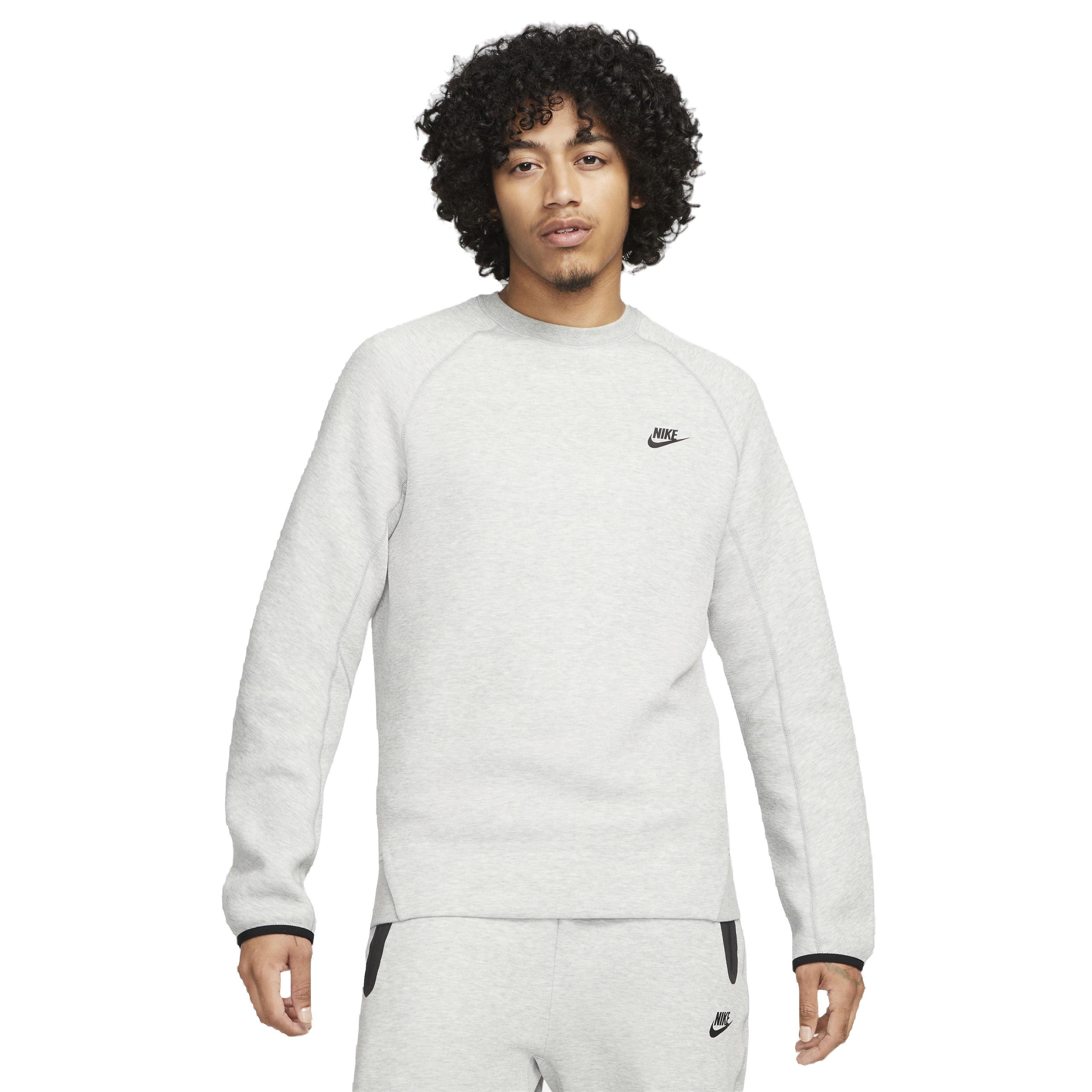 Nike Men's Tech Fleece Crewneck Sweatshirt - DK GREY Thumbnail View 1